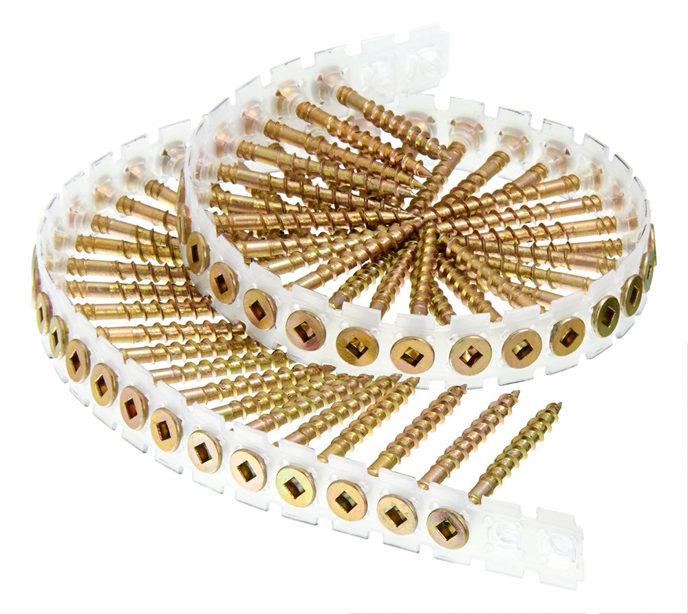 Senco 08F175Y Duraspin# 8 by 1-3/4" Flooring to Wood Collated Screw (1, 000per Box)