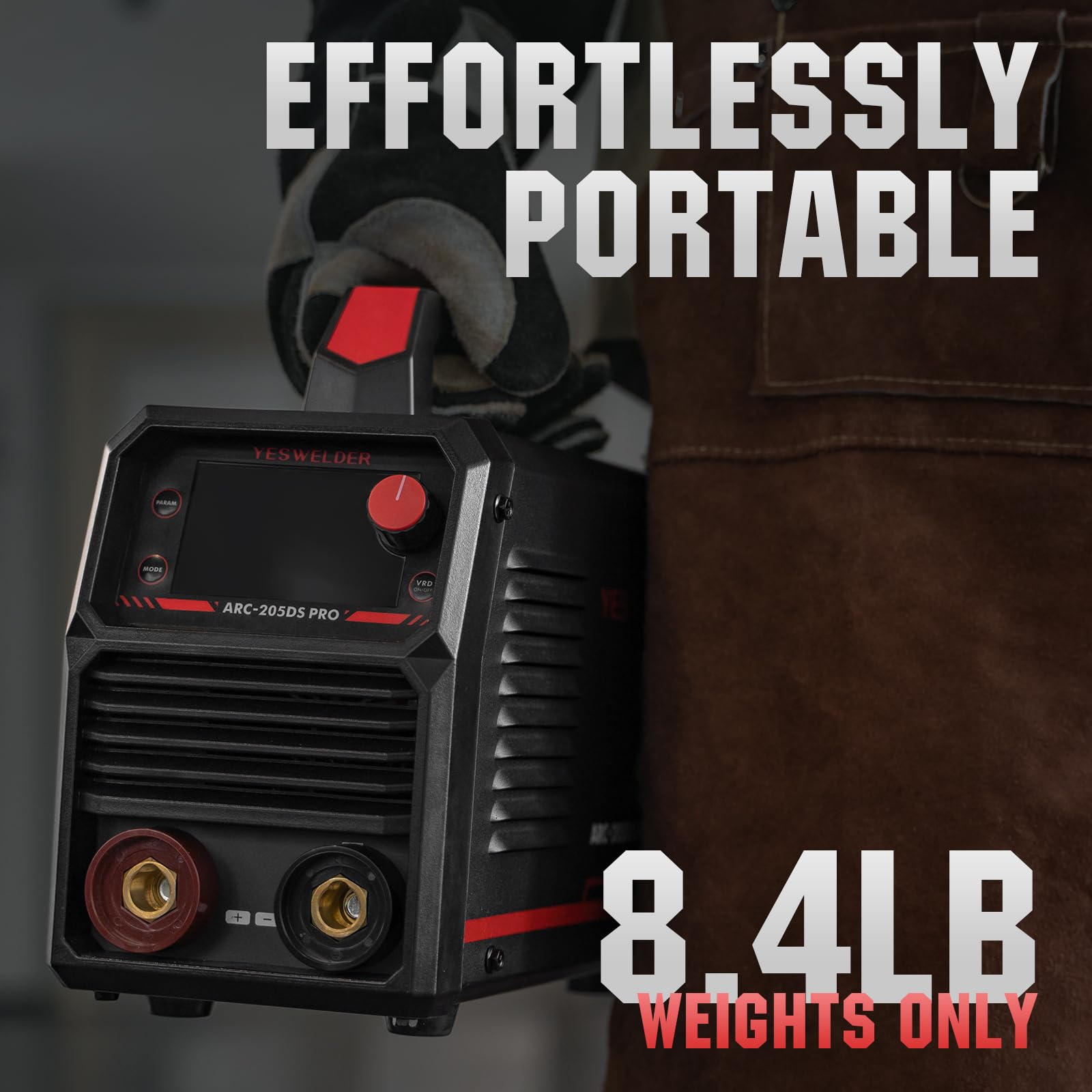 YESWELDER Stick Welder 205Amp Large LED Display Digital Inverter IGBT Welding Machine,110V/220V Dual Voltage Hot Start Portable MMA ARC Welder Machine