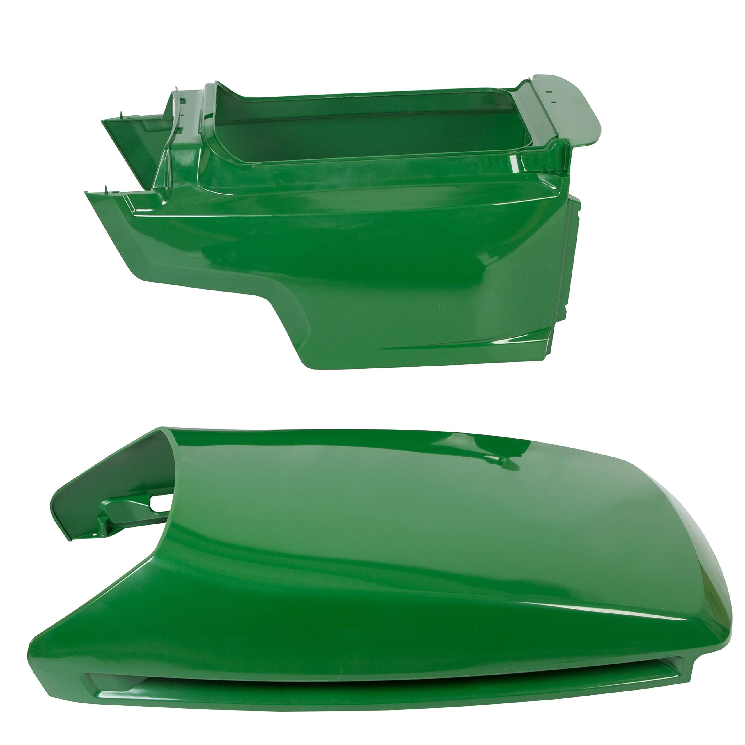 KUAFU Lower&Upper Hood Kit Compatible with John Deere LX266 255 277 279 280 288 289/325 335 345 355D/ GT225 235 235E 245/ GX255 325 335 345 355 Replacement for AM132595 AM132529