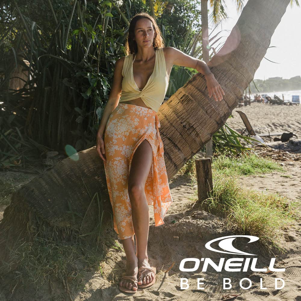 O'NEILL Womens Swim Saltwater Solids Hanalei Cover-Up Skirt, Deep Teal, L