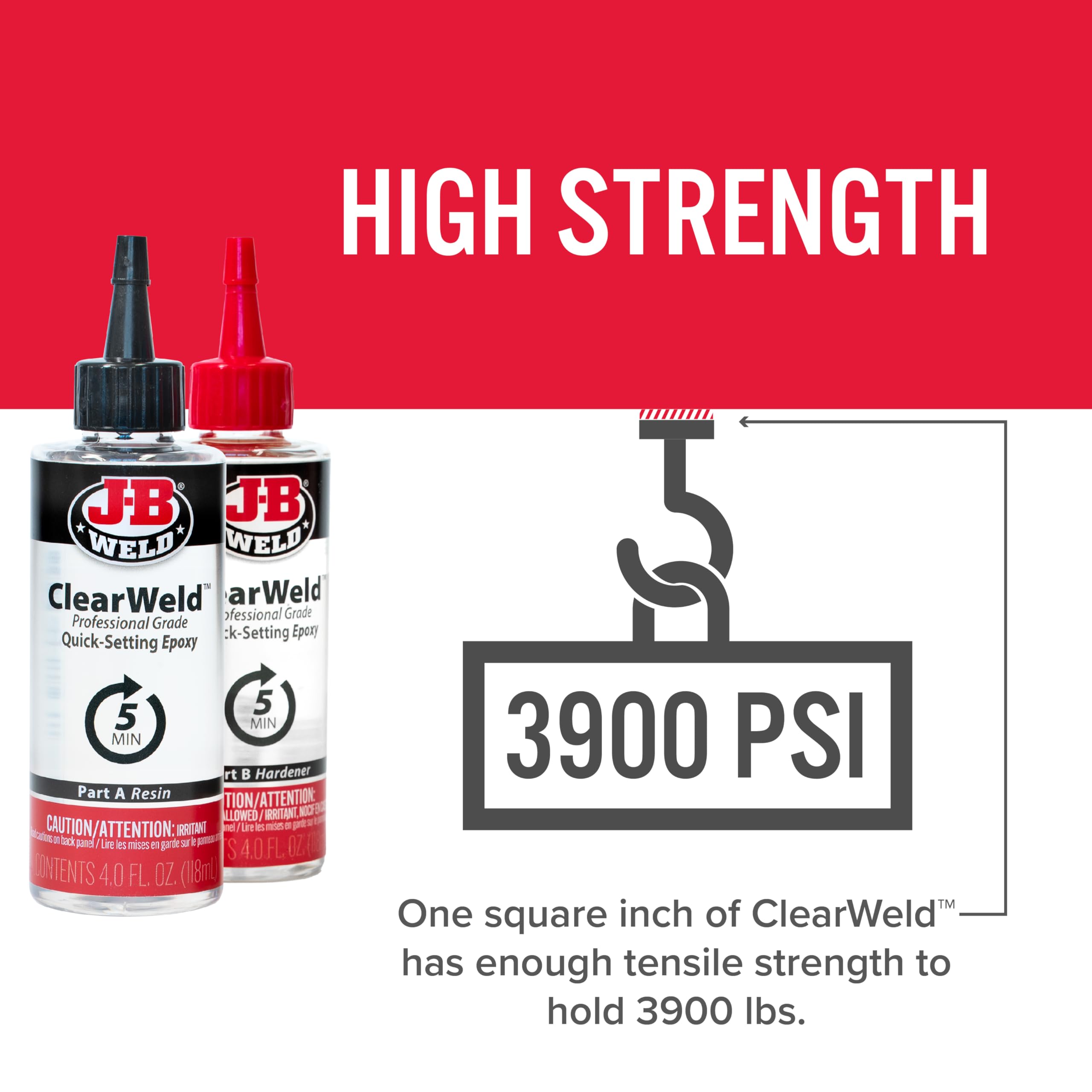 J-B Weld Pro Size ClearWeld 5 Minute Set Epoxy