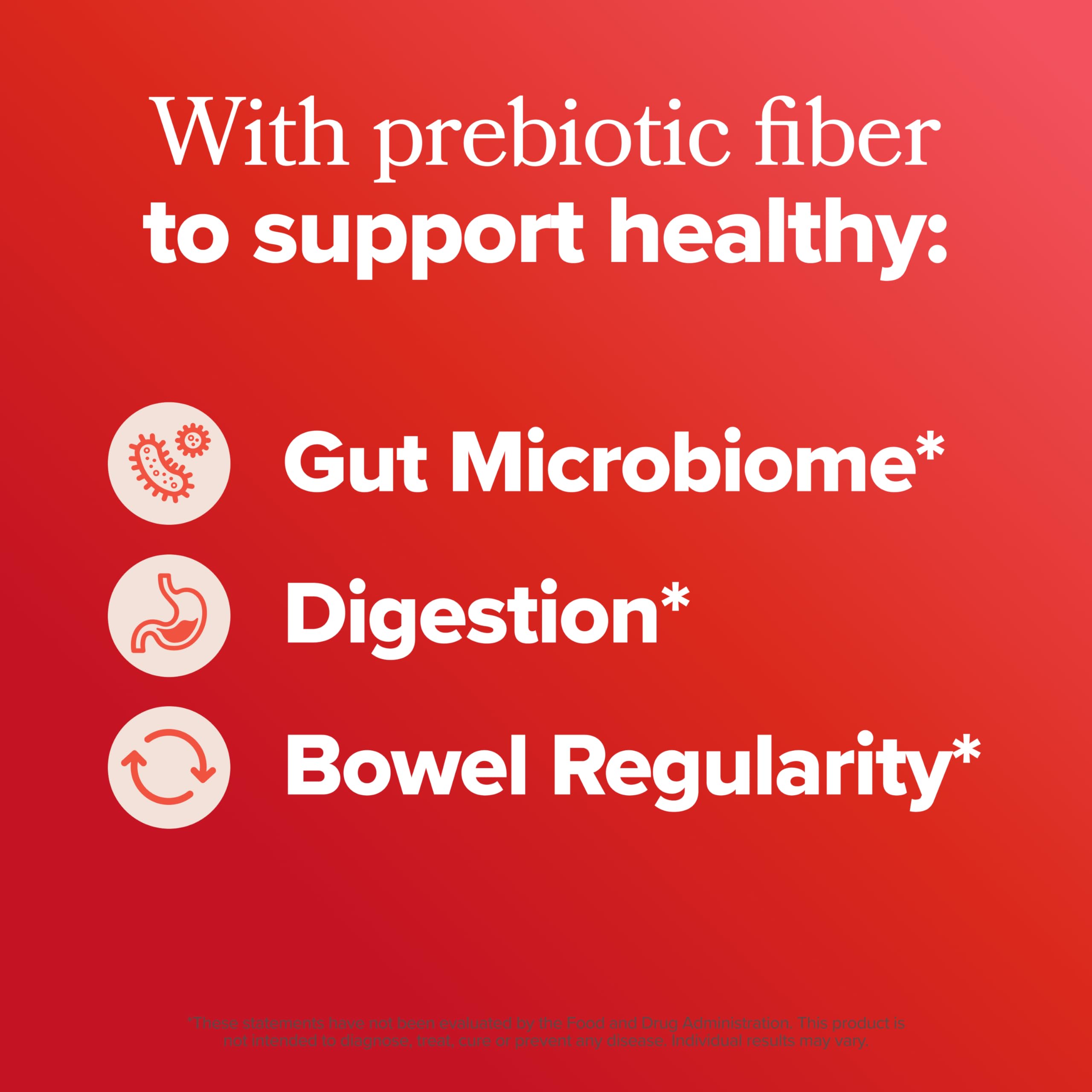 URO Fiber Gummies for Adults, 60 Count (Pack of 1) - Prebiotic Chicory Root Inulin Fiber Supplement - Daily Gummy Fiber for Digestive Gut Health - Non-GMO, Vegan & Cruelty-Free