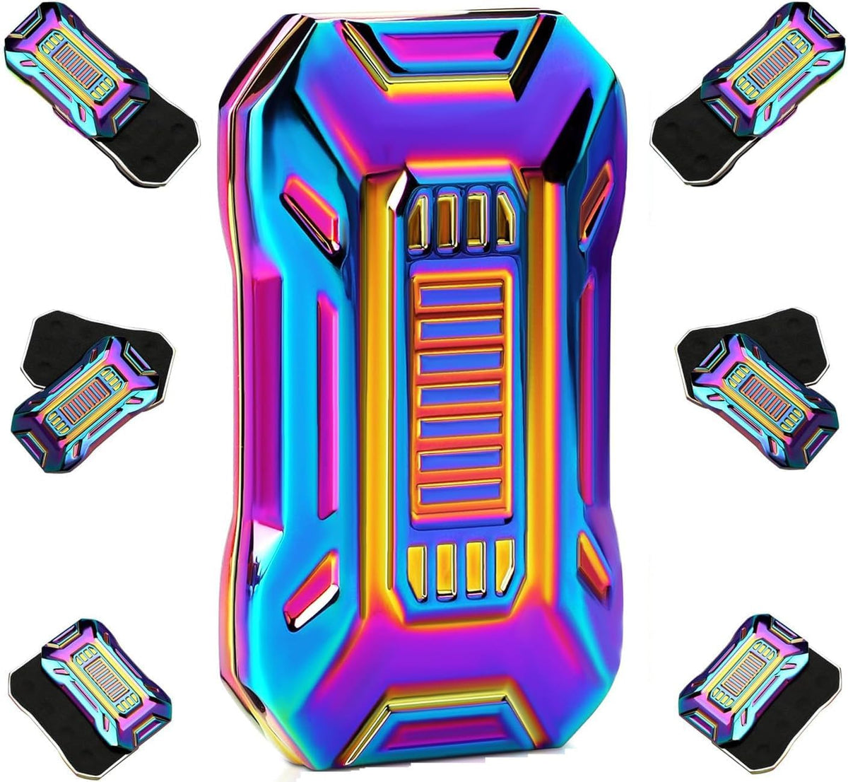 TIMCHESS Metal Fidget Toy, Fidget Slider, Magnetic Fidget Toy, Fidget Toys for Adults, Magnet Fidget, Helps Relieve ADHD/ADD/Autism (Rainbow)
