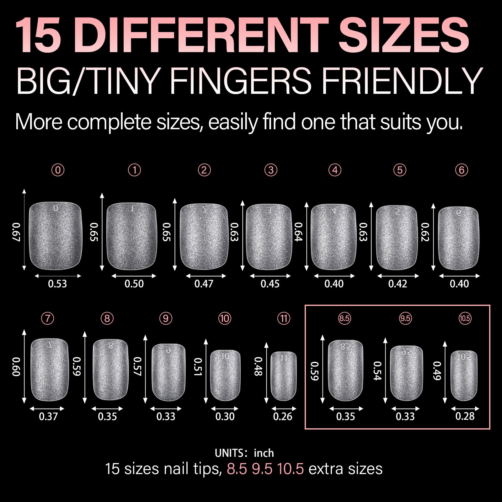 AILLSA Extra Short Square Nail Tips 450PCS Full cover Clear Nail Tips Matte No Need Files Upgraded Gel x Press on False Nail Tips for Nail Extension Fake Nail Tips Manicure 15 Sizes