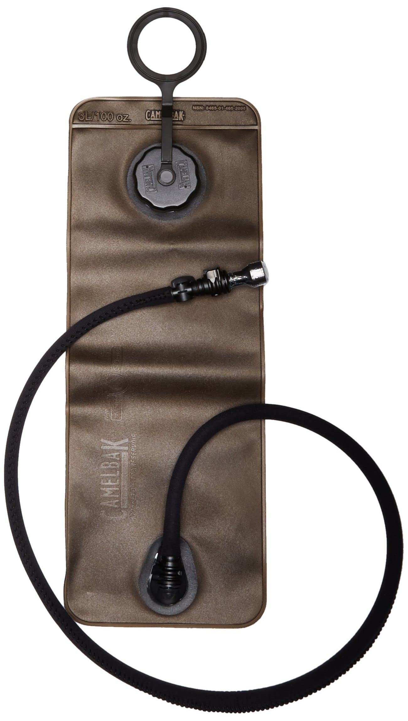 CamelBak 100oz/3L MG Long Neck Reservoir - Tactical Hydration Bladder - Leak-Proof Water Bladder - BPA-Free, Brown