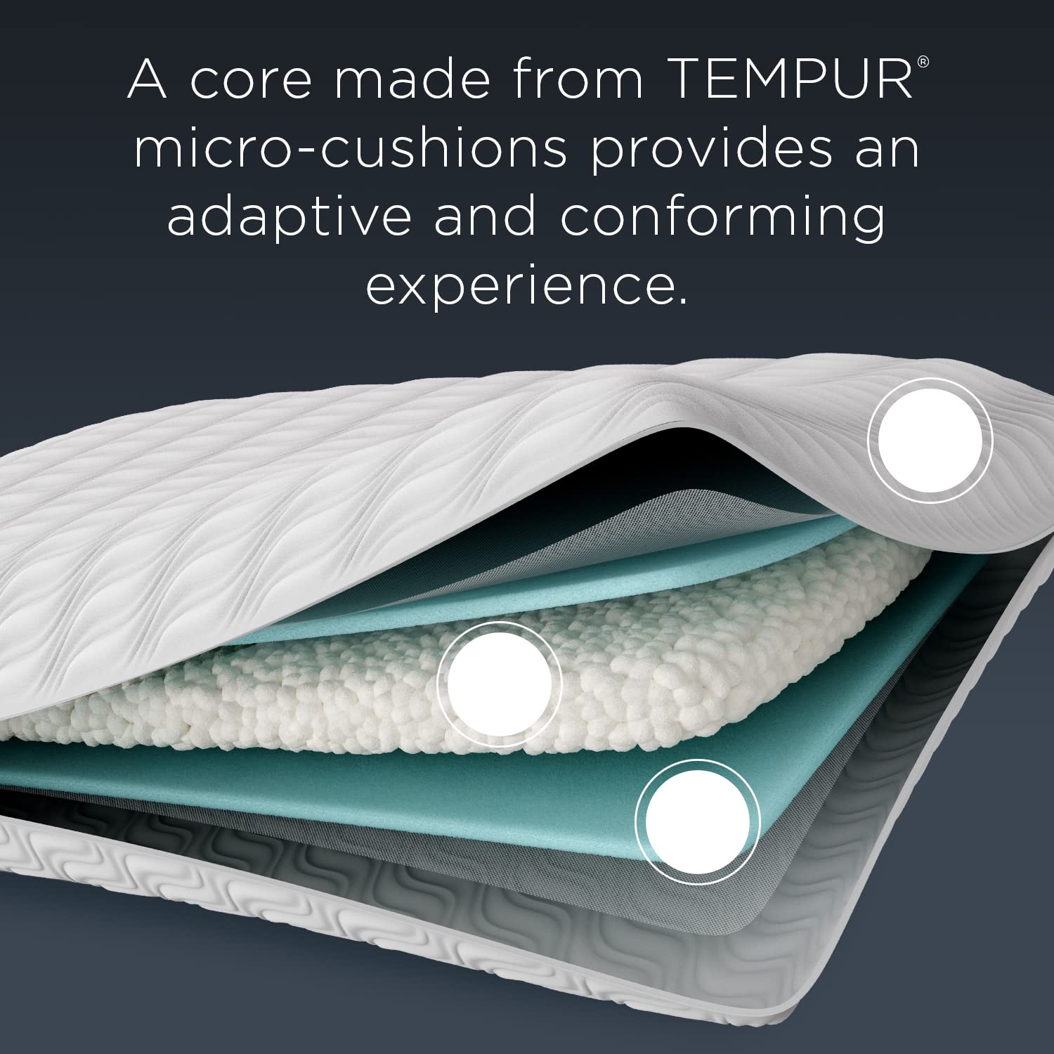 Tempur-Pedic - 15374150 TEMPUR-Cloud ProLo Pillow, Queen, White