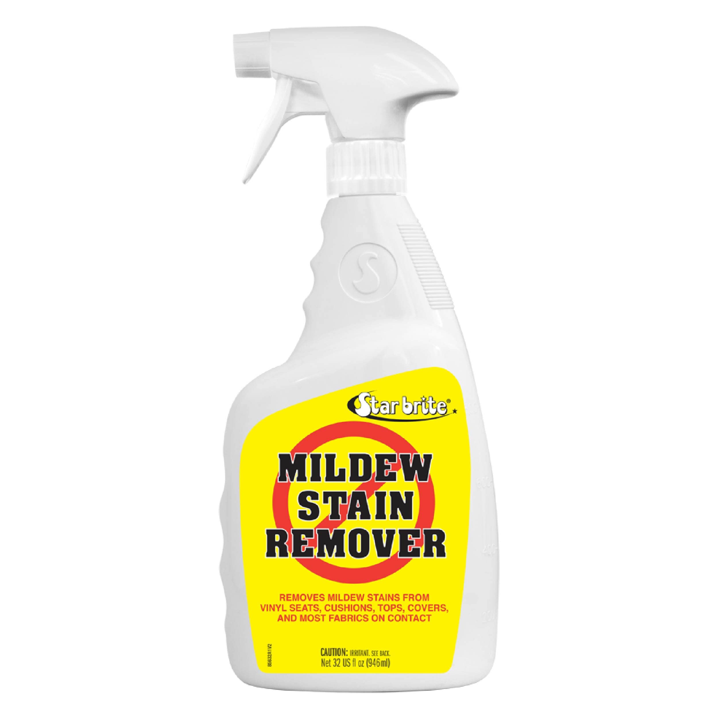 STAR BRITE Mold & Mildew Stain Remover – Lifts Dirt & Removes Mildew Stains on Contact, White, 32 oz. (085632)