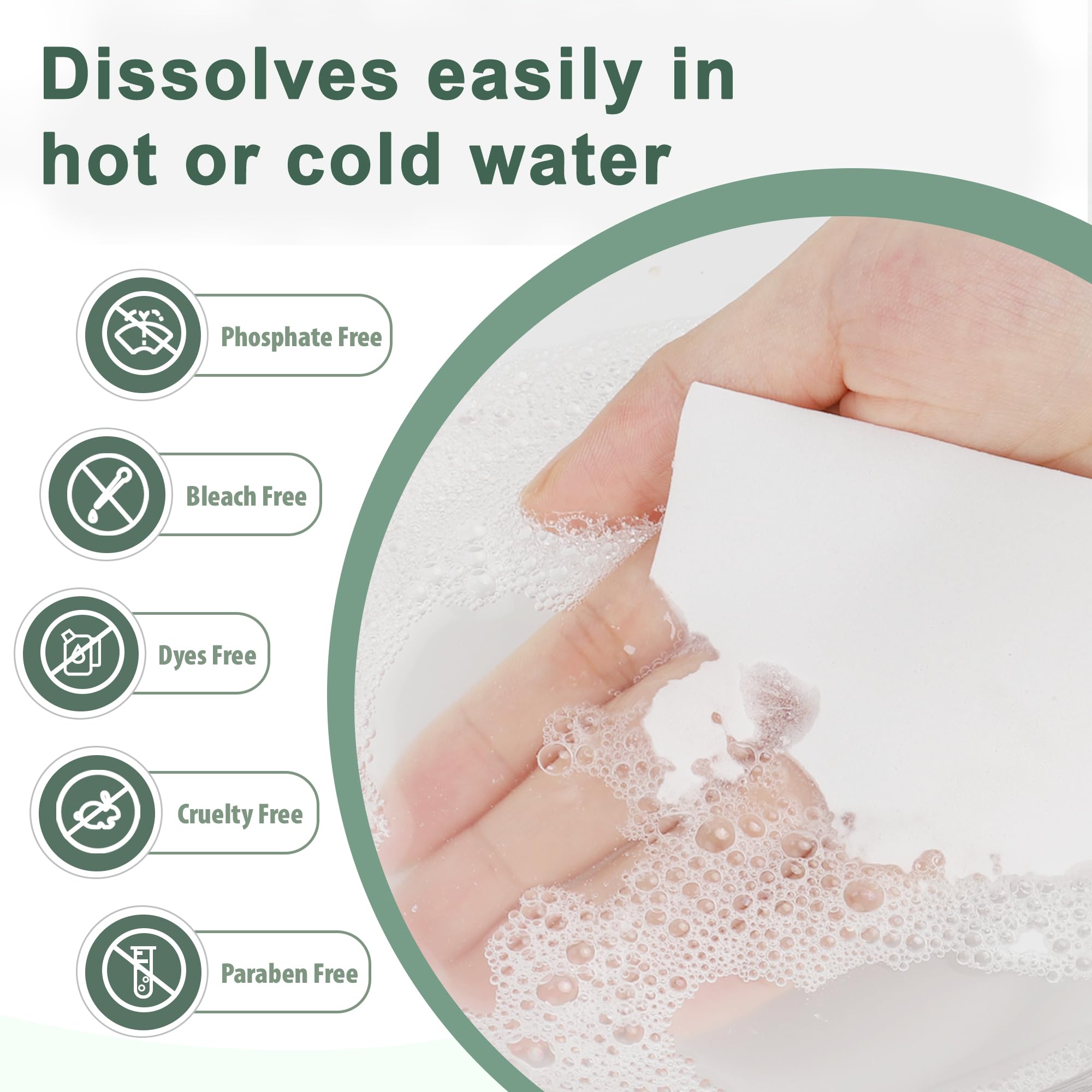 Laundry Detergent Sheets 260 Sheets, Fresh Scent Laundry Sheets, Eco-Friendly Liquidless Soap Strips, Plant-based, Hypoallergenic Washing Supplies, 260 Loads