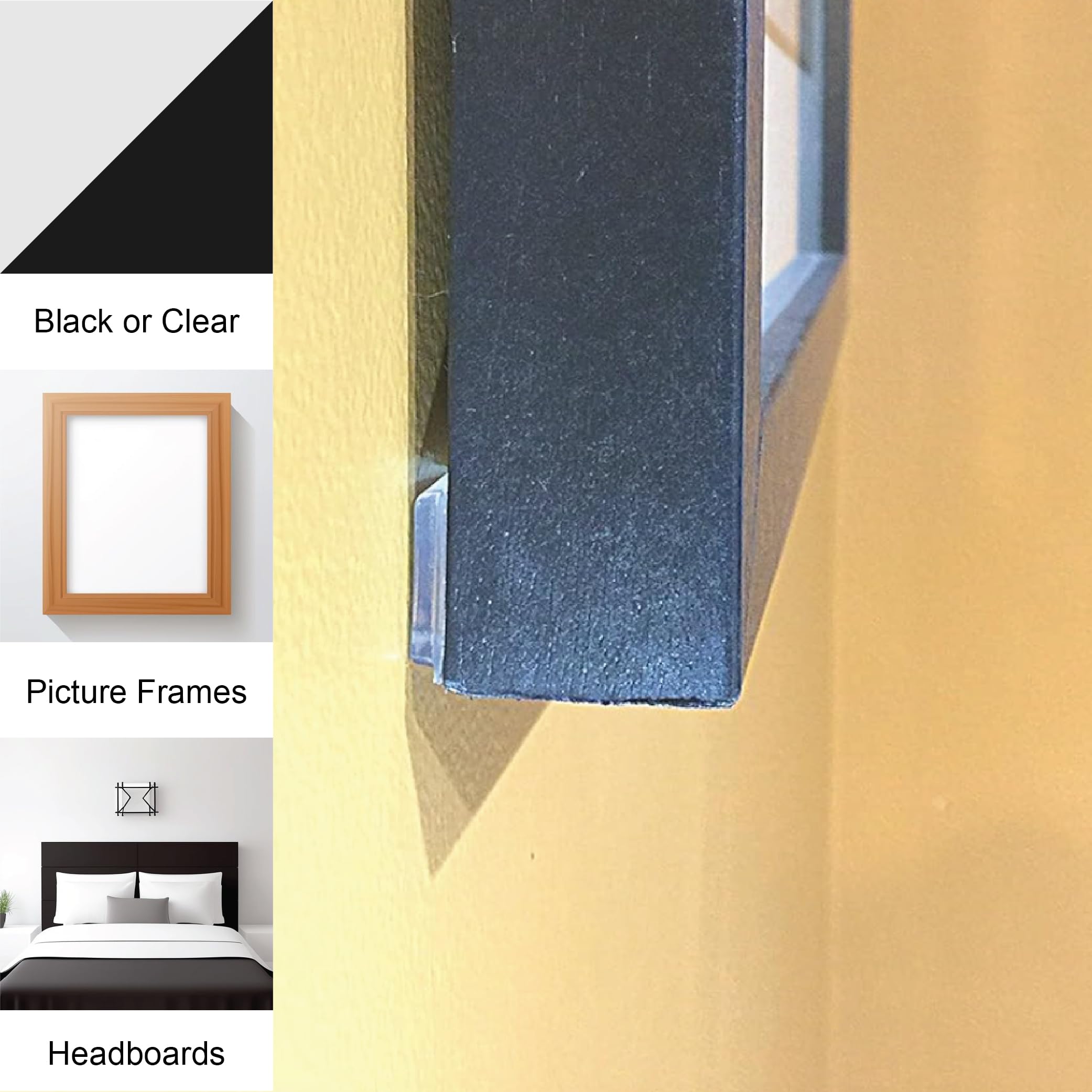 1 Inch Clear Adhesive Bumpers Combo Pack (Square, Circle) - Made in USA - Set of 23 Transparent Glass Protective Pads, Self Stick Rubber Pads for Glass Table Top, Furniture Feet, Picture Frames