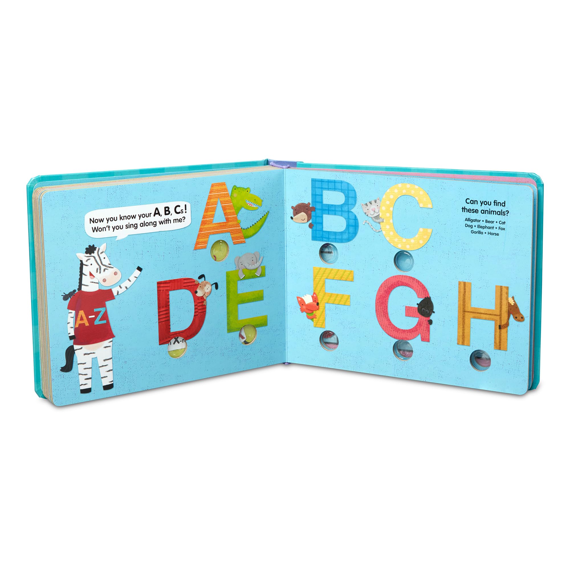 Melissa & Doug Children's Book - Poke-a-Dot: An Alphabet Eye Spy (Board Book with Buttons to Pop) - FSC Certified