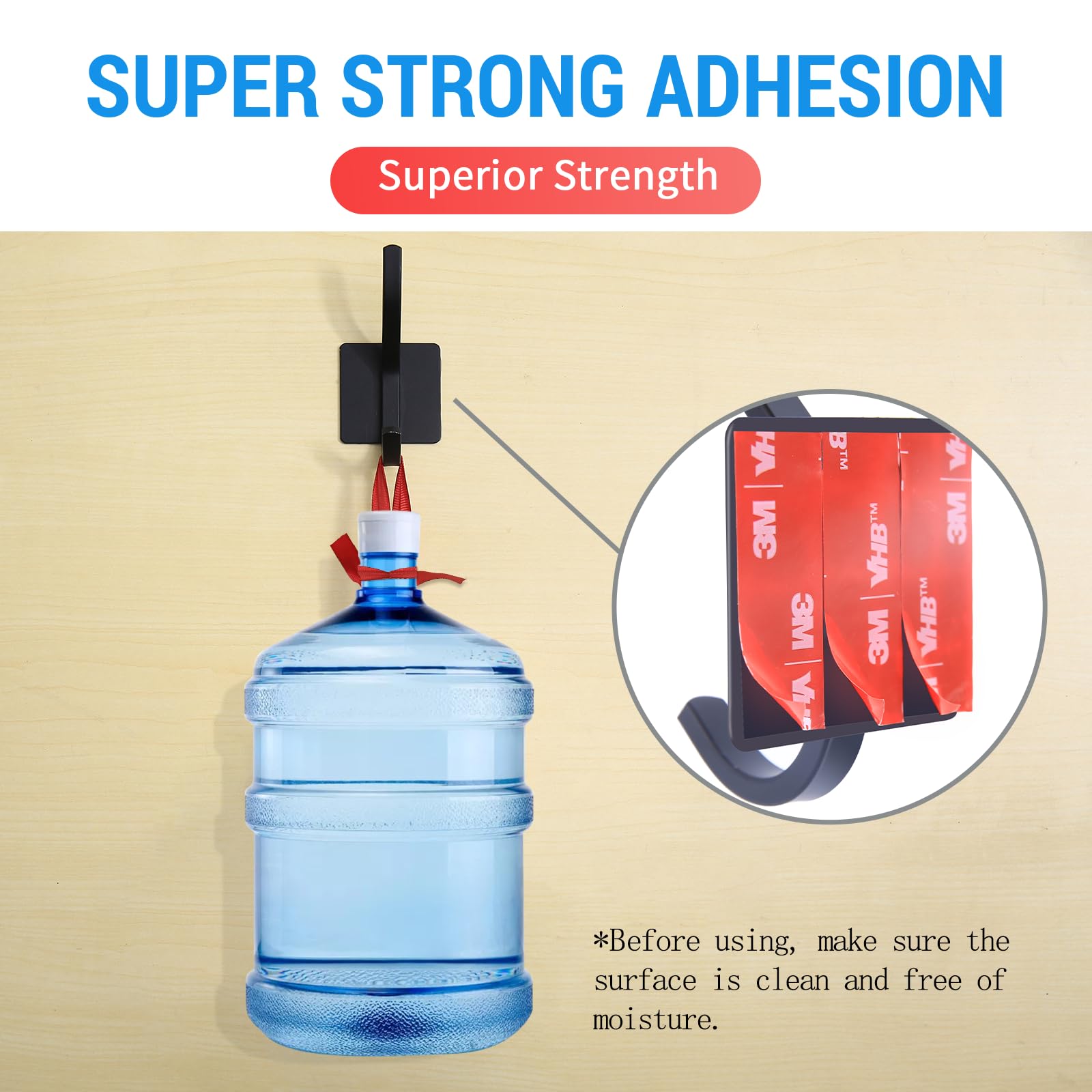 PHIXBEAR 2 Rolls Heavy Duty Clear Double Sided Tape, Made of 3M VHB, Wall-Safe Removable & No Residue, 10FT x 0.6IN, for Home Decoration/Car Use/DIY/Hanging Pictures/Securing Carpets & Cables