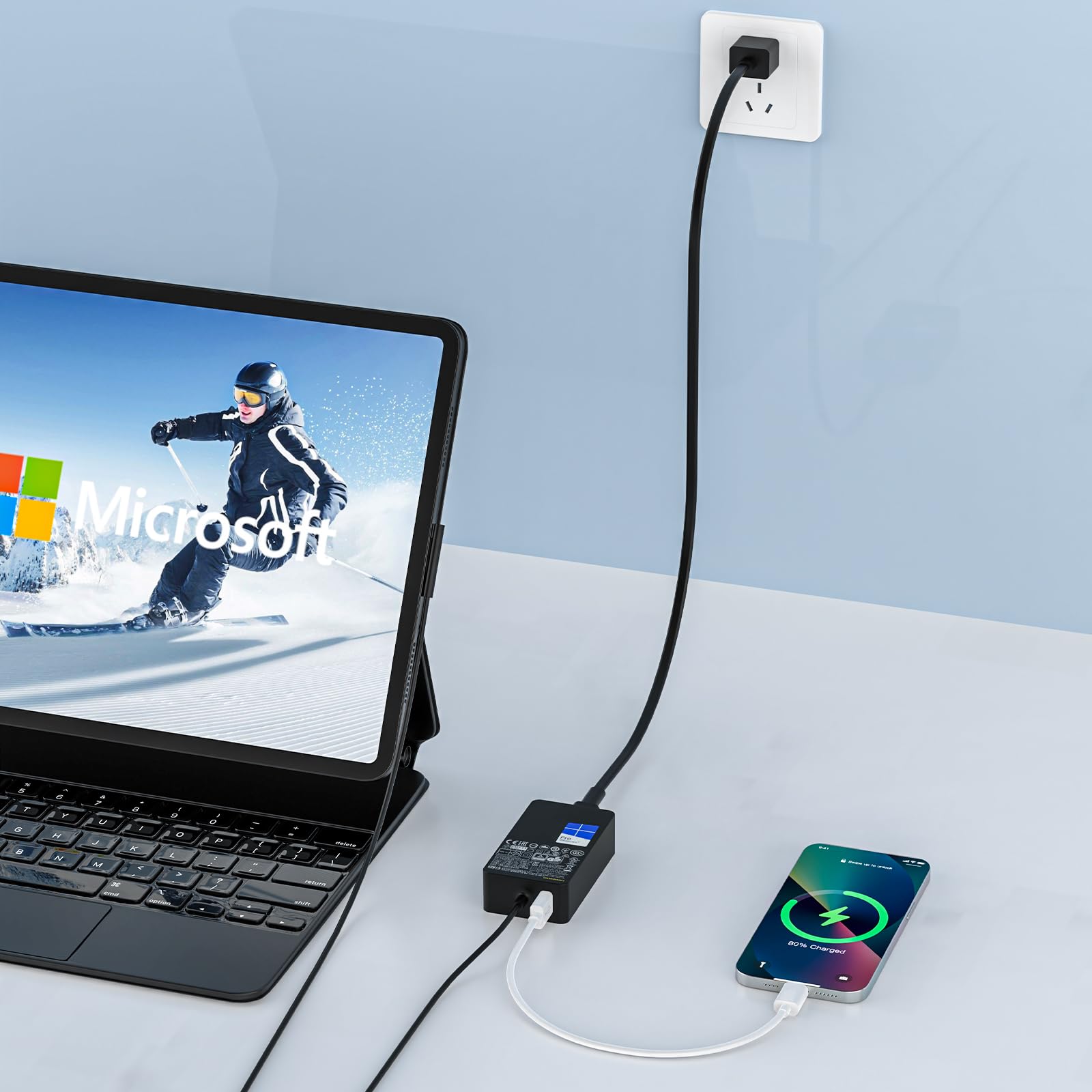 Surface 1625 Charger 36W 12V 2.58A Compatible for Microsoft Surface Pro 5 4 3 i5 i7 Surface Go 1 2 3 Laptop Power Supply AC Adapter
