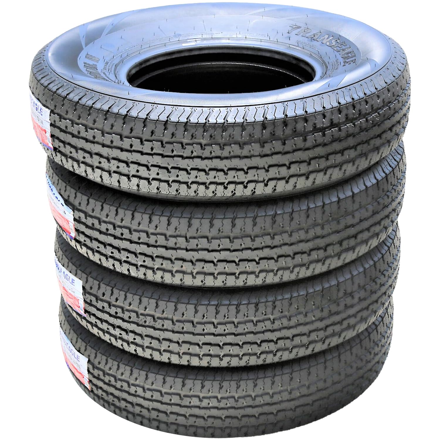 Set of 4 (FOUR) Transeagle ST Radial II Premium Trailer Radial Tires-ST225/75R15 225/75/15 225/75-15 117/112L Load Range E LRE 10-Ply BSW Black Side Wall
