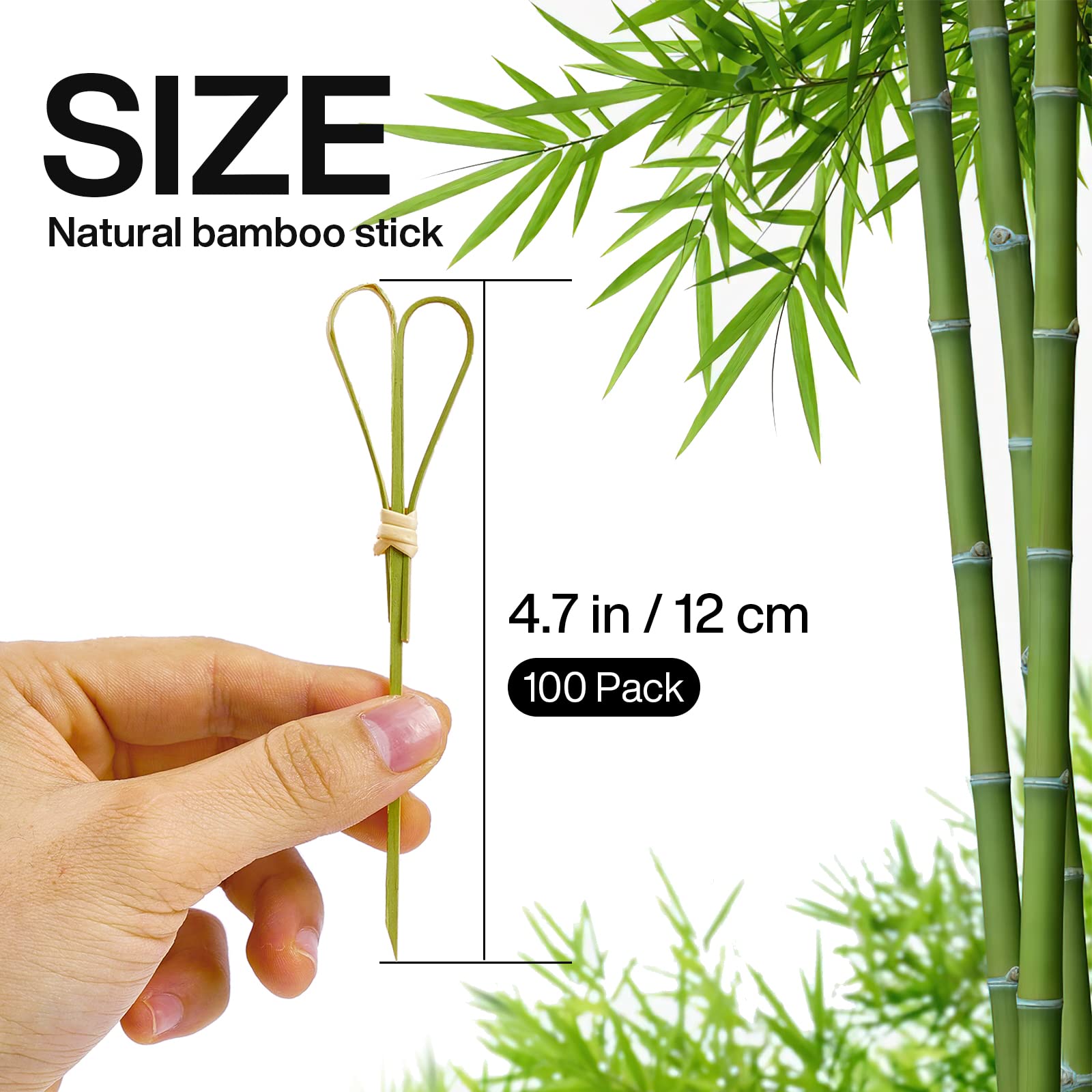 PartyWoo Cocktail Sticks, 100 Counts 4.7 inch Counts Bamboo Skewers with Peach Heart, Cocktail Toothpicks for Appetizers, Cocktail Sticks, Food Picks for Cocktail Party, BBQ - Peach Heart