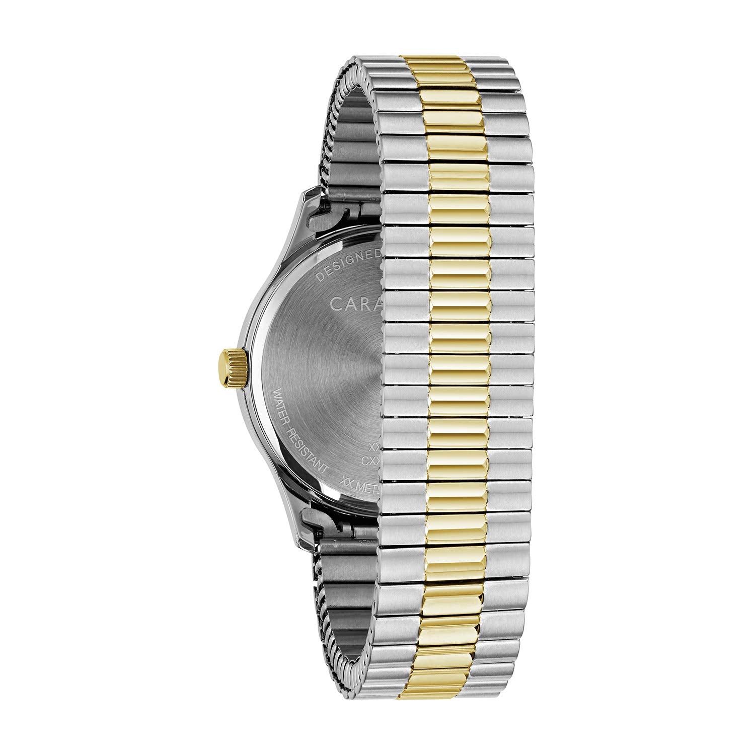 Caravelle by Bulova Men's Traditional Quartz Two-Tone Stainless Steel 3-Hand Date Quartz Watch with Expansion Band Style: 45B147