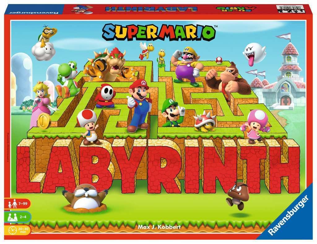 Ravensburger Super Mario Labyrinth - Engaging Family Board Game | Fun for Kids & Adults | Ages 7 and Up | Dynamic Maze Game | Stimulating Replay Value | Supports 2-4 Players