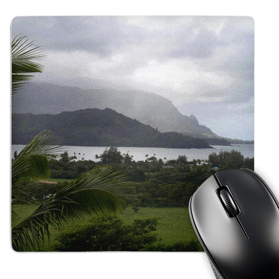 Hanalei Bay, Kauai island, Hawaii, USA - US12 DFR0130 - Mouse Pad, 8 by 8 inches (mp_143906_1)