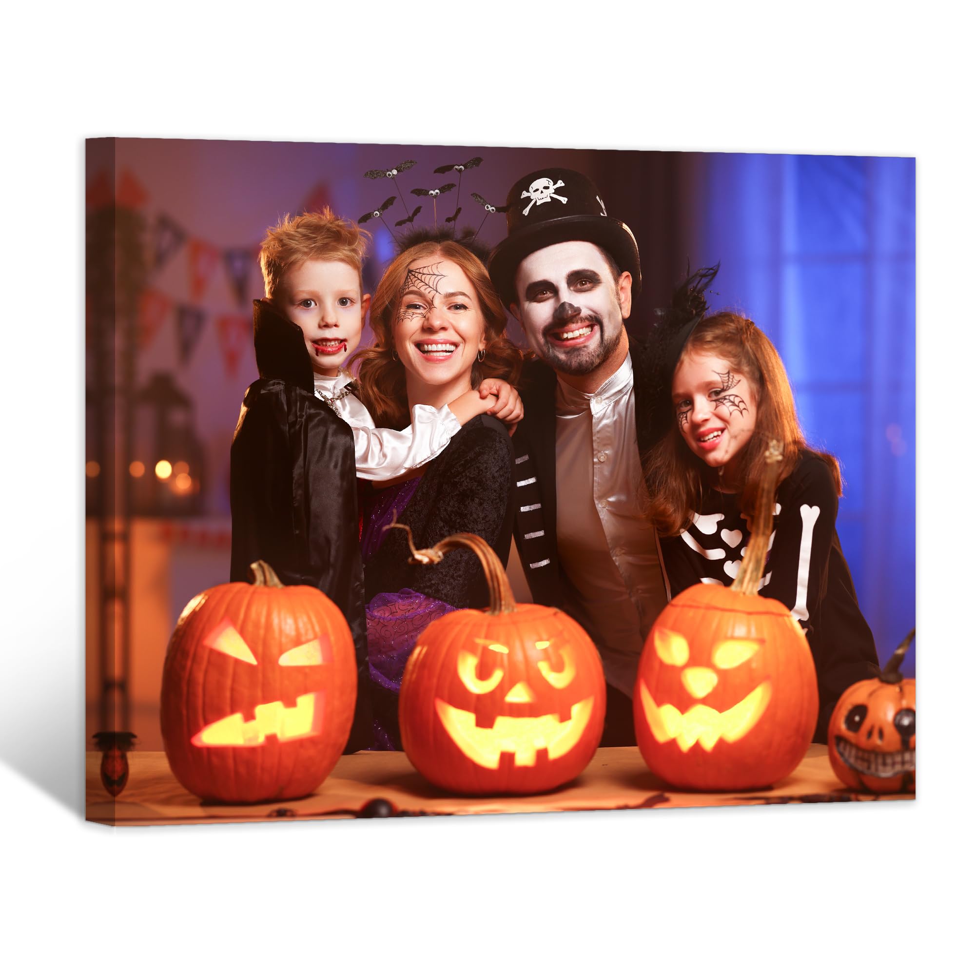 GagetElec Customized Halloween Canvas Wall Art Decoration for Bedroom,Living Room,Vintage Halloween Decor Thanksgiving Gifts (10L x 8W)