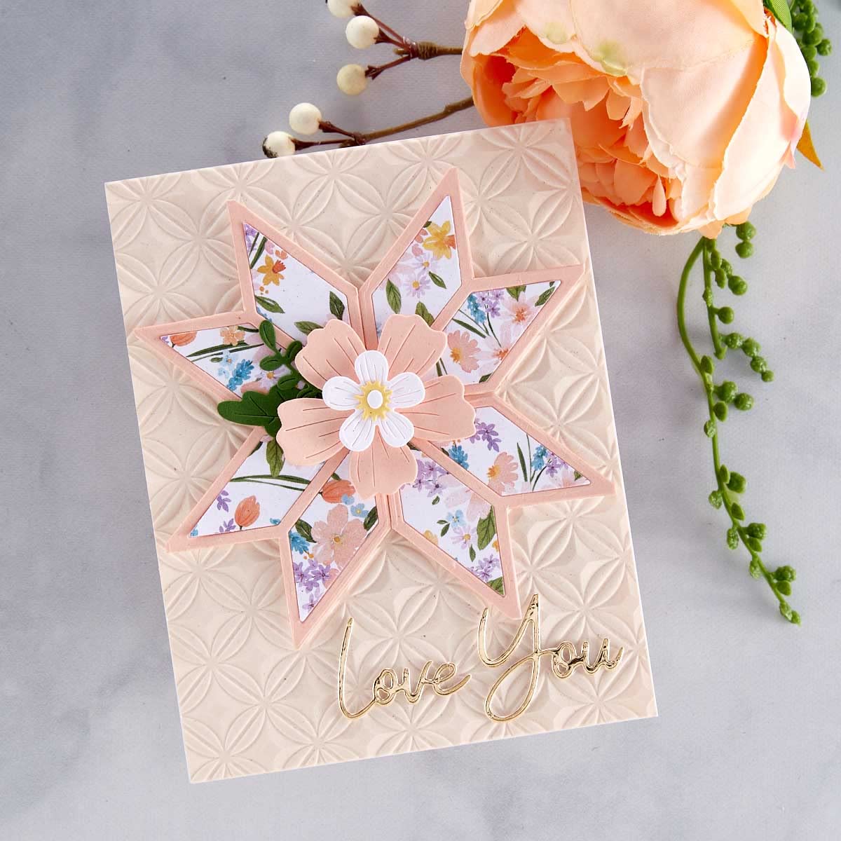 SPELLBINDERS PAPERCRAFTS, INC Spellbinders Etched Dies by Becca Feeken-Filigree Eight Point Star, ONE