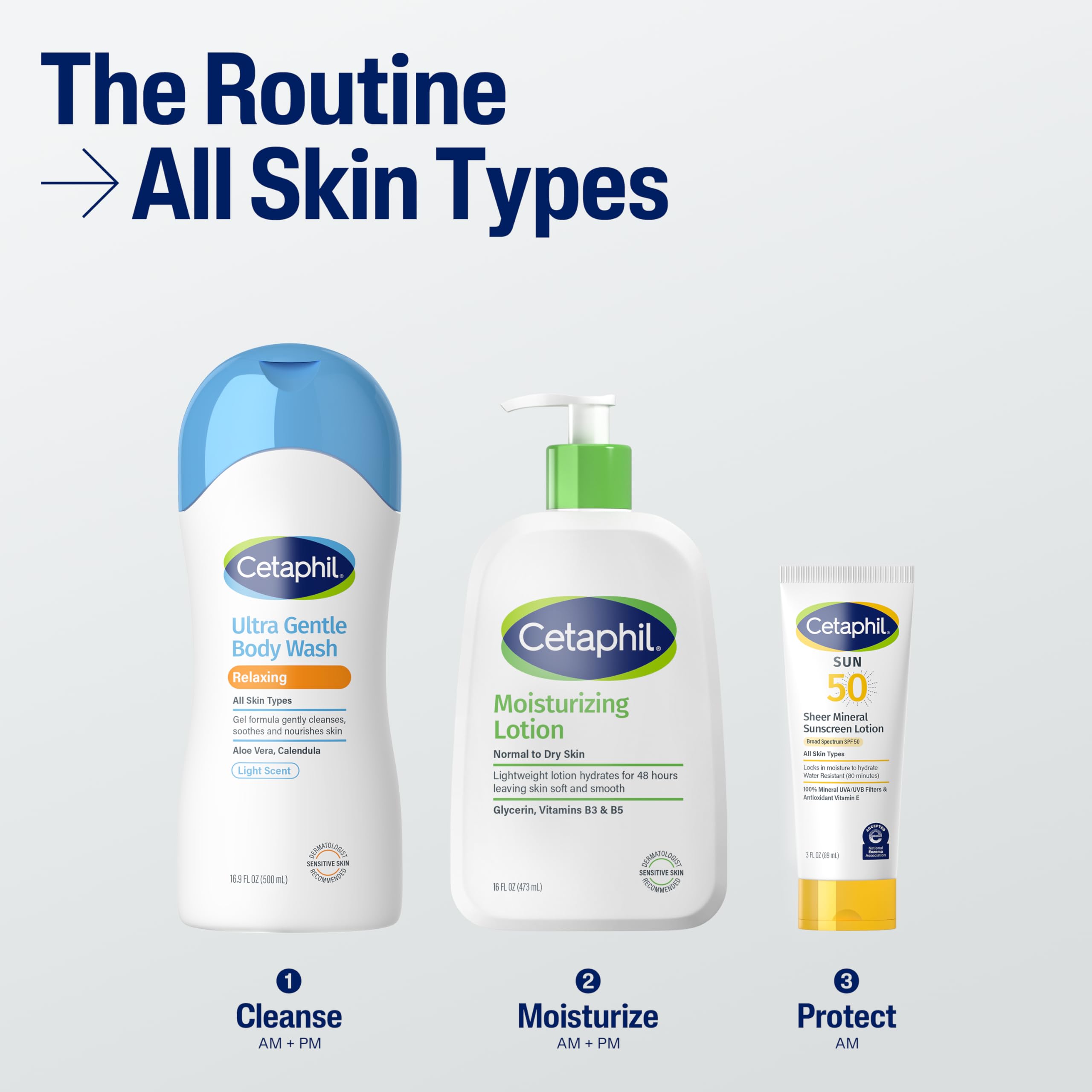 Cetaphil Ultra Gentle Refreshing Body Wash, For Dry to Normal, Sensitive Skin, 16.9oz, with Aloe Vera, Calendula, Vitamin B5, Hypoallergenic, Fragrance Free, Dermatologist Tested