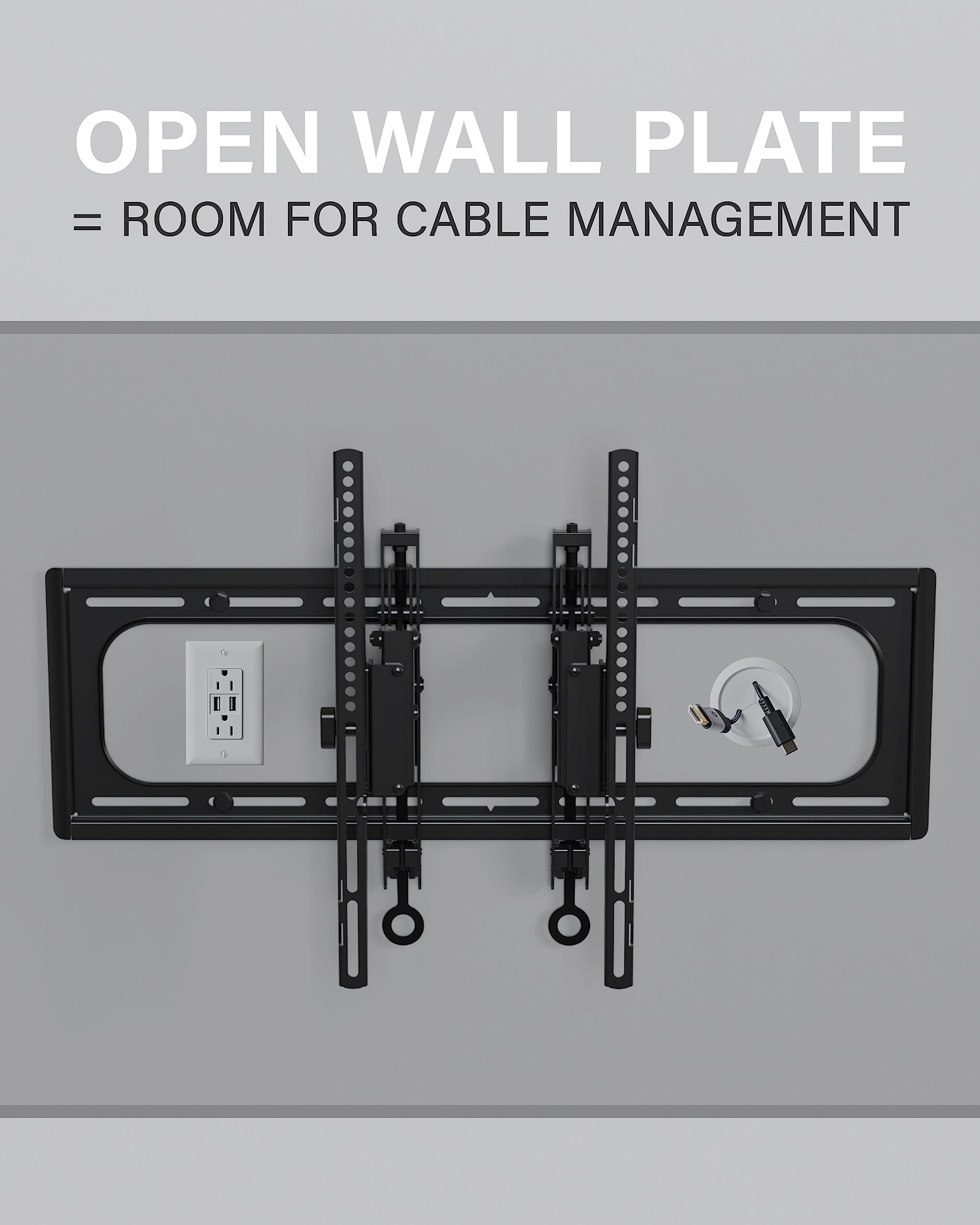 SANUS Tilting TV Wall Mount for Large TVs Up to 90” - Premium Tilt Mount w/Universal Fit - Smooth 5.7" Extension Allows for Cable Management - Includes Hardware & Drill Template for Easy Install