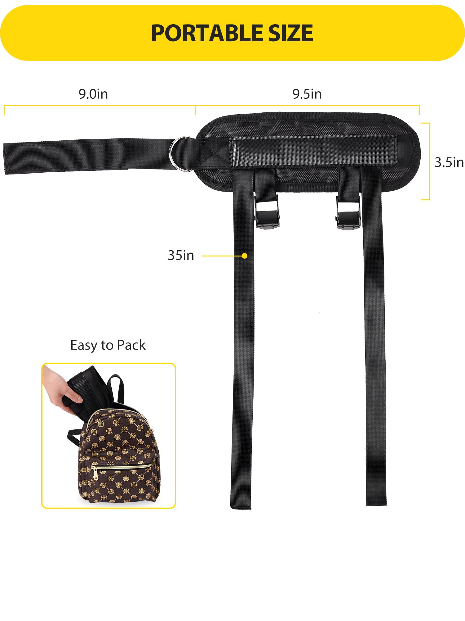 Siumir Dumbbell Foot Attachment 2 Pack, Upgraded Structure/Enhanced Safety and Stability, Adjustable Ankle Straps for Dumbbells Weights and Cable Machines, Leg Extensions
