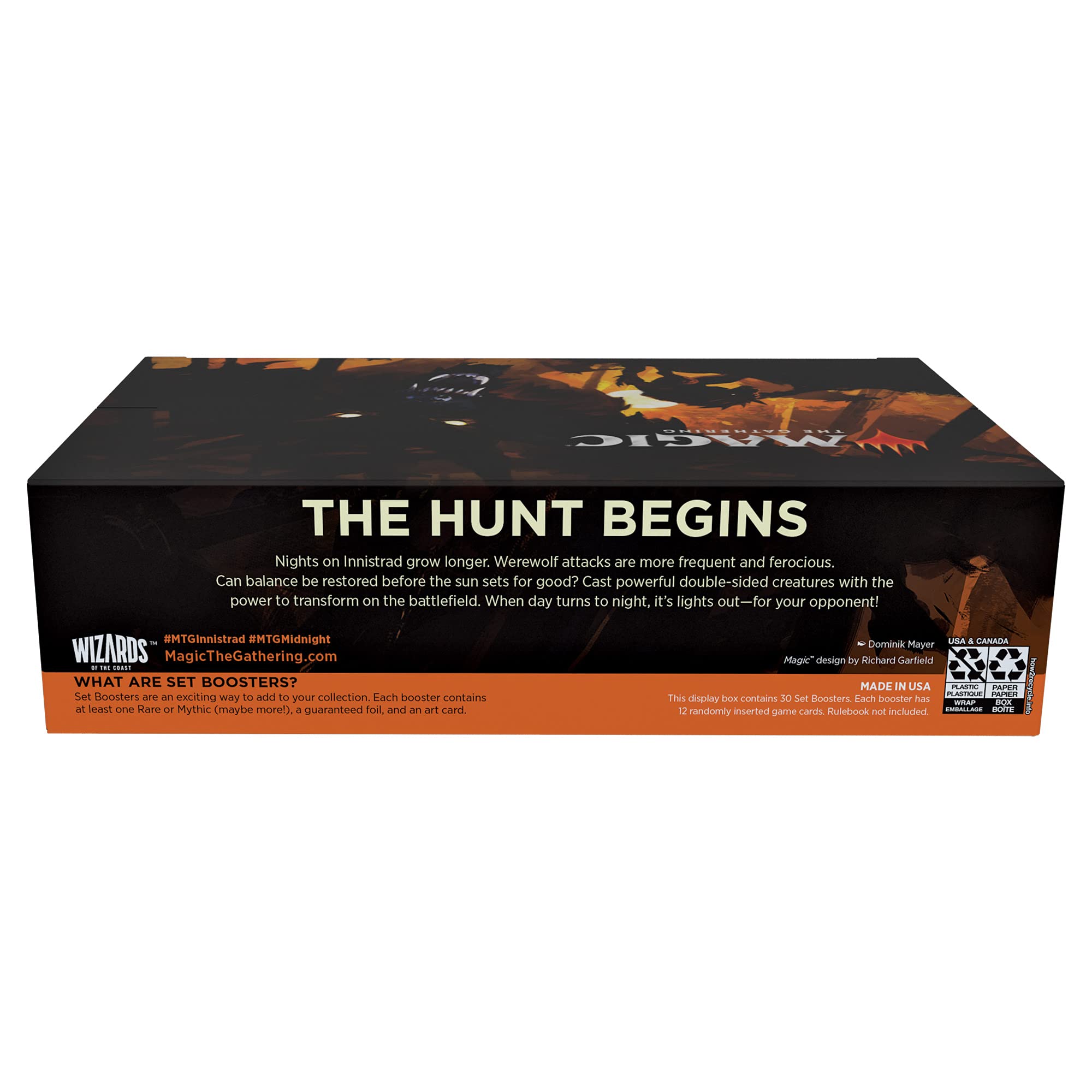 Magic: The Gathering Innistrad: Midnight Hunt Set Booster Box | 12 Count (Pack of 30)