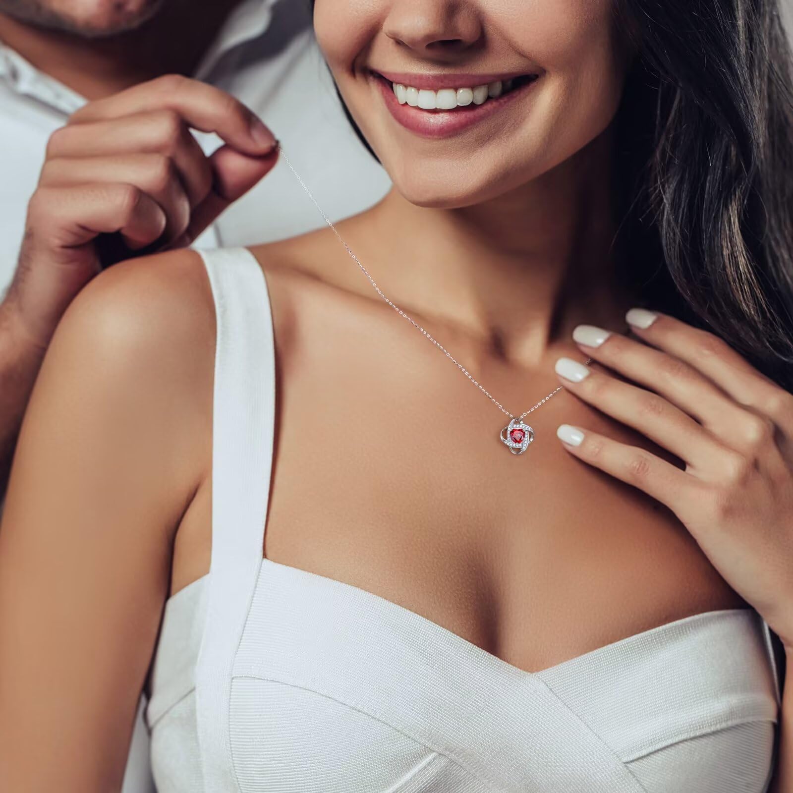 Iefil Birthday Gifts for Women - Birthstone Necklace for Women, Anniversary Women Necklace, Alexandrite Purple Necklace, June Birthstone, Jewelry Gifts for Wife Girlfriend