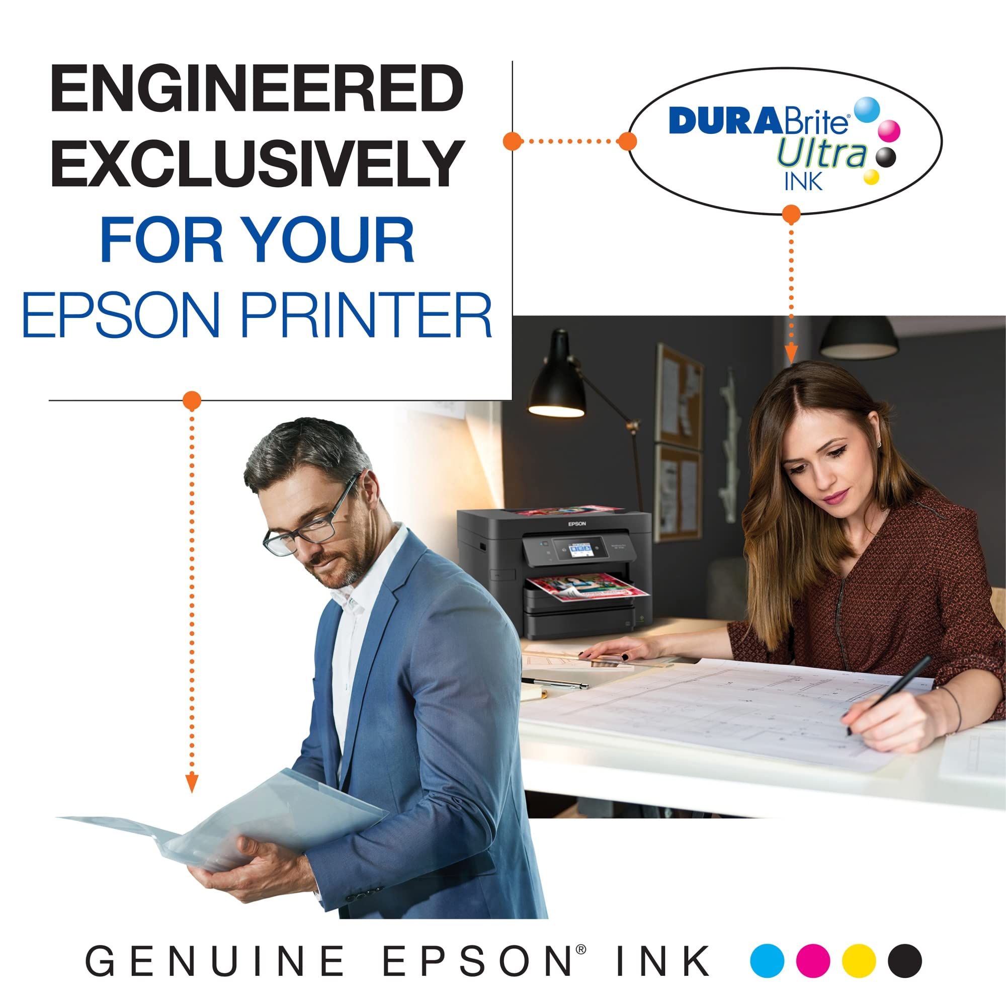 EPSON 125 DURABrite Ultra Ink Black & Color Cartridge Combo Pack For Stylus NX-125, NX-127, NX-130, NX-230, NX-420, NX-530, NX-625, WorkForce WF-320, WF-323, WF-325, WF-520