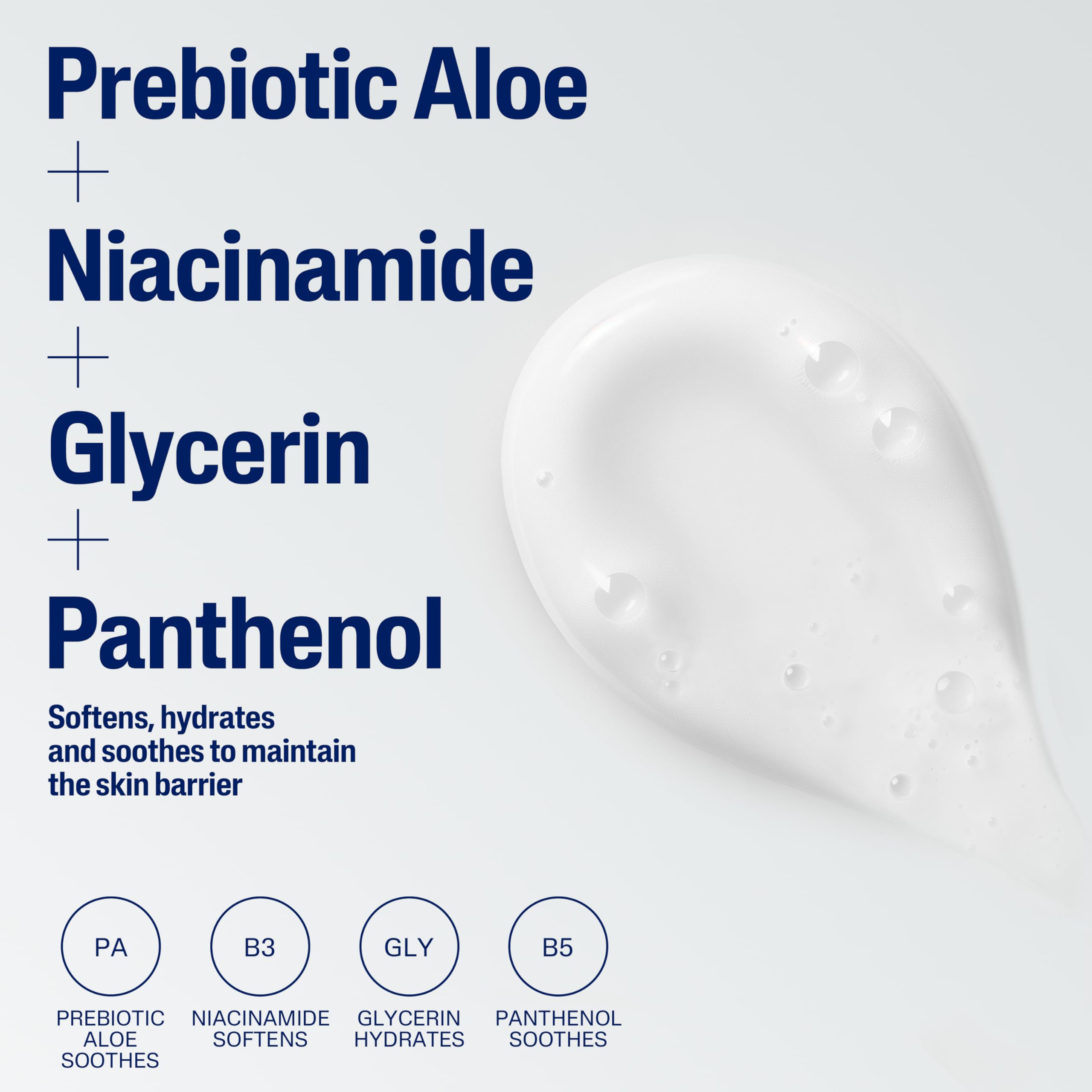 Cetaphil Cream to Foam Face Wash, Hydrating Foaming Cream Cleanser, 16 oz, For Normal to Dry, Sensitive Skin, with Soothing Prebiotic Aloe, Hypoallergenic, Fragrance Free