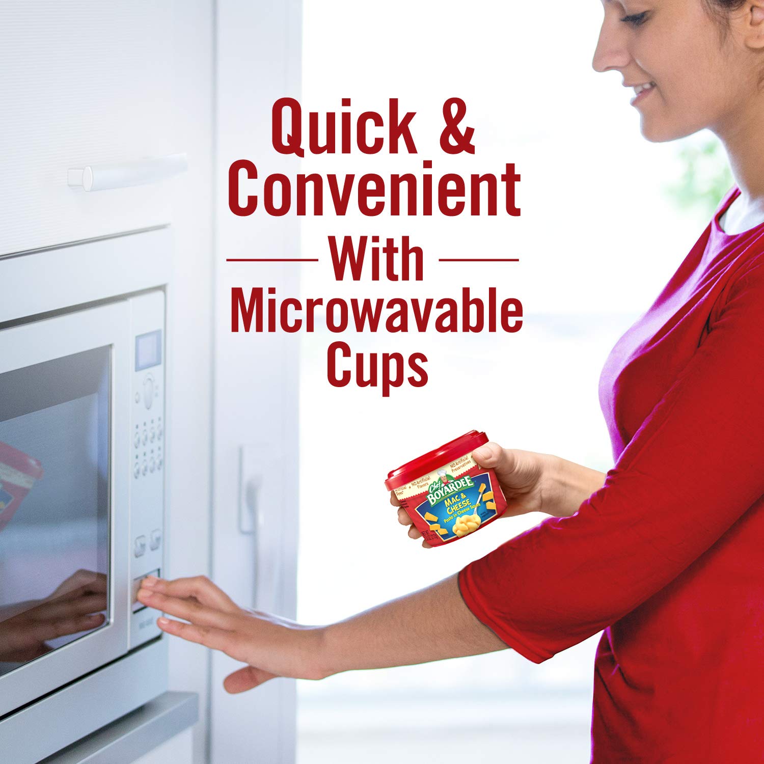 Chef Boyardee Mac & Cheese, Microwave Food, Microwaveable Bowl, 7.5 Oz (Pack of 12)