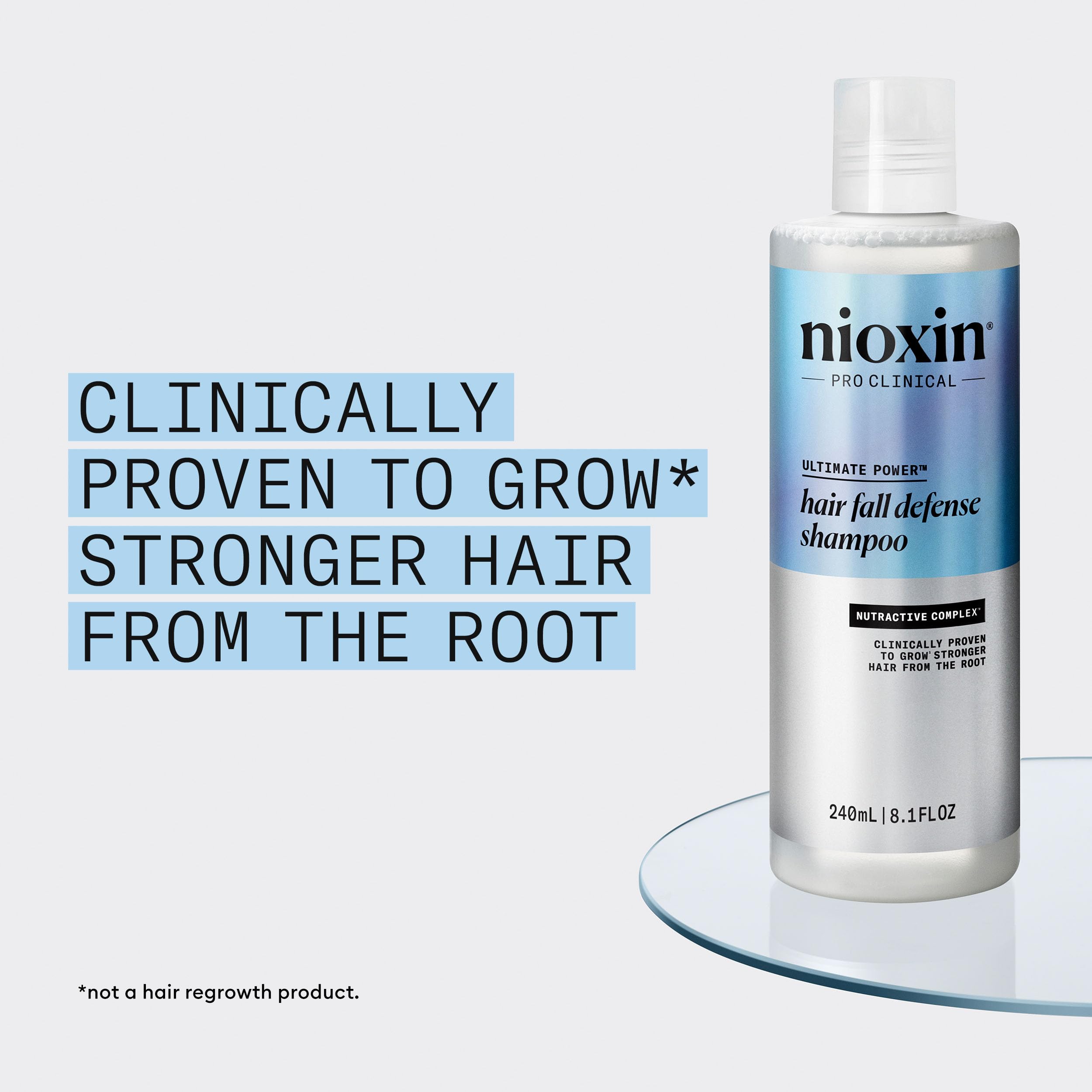 Nioxin Hair Fall Defense Shampoo | Activates Hair Follicles for Visibly Less Hair Loss | With Niacinamide, Caffeine, Lauric Acid, and Sandalore | 8.1 Fl Oz.