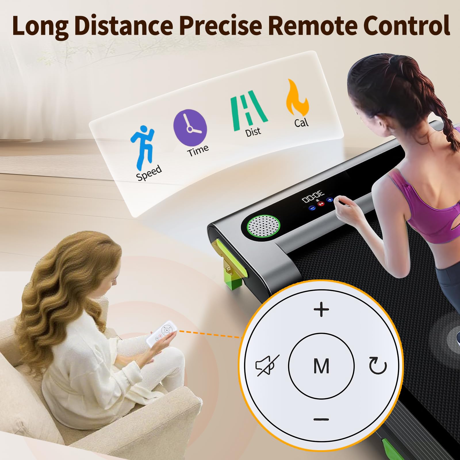 Replacement Remote Control for Maksone SL-Z01, for ActiveLife Q22, for REDLIRO JK06F JK08F, for LIVIVOX Q20-4 22-2 32-9P, for EGORUN Q22-3, for GOYOUTH JK31-9 Z05 Under Desk Treadmill Walking Pad