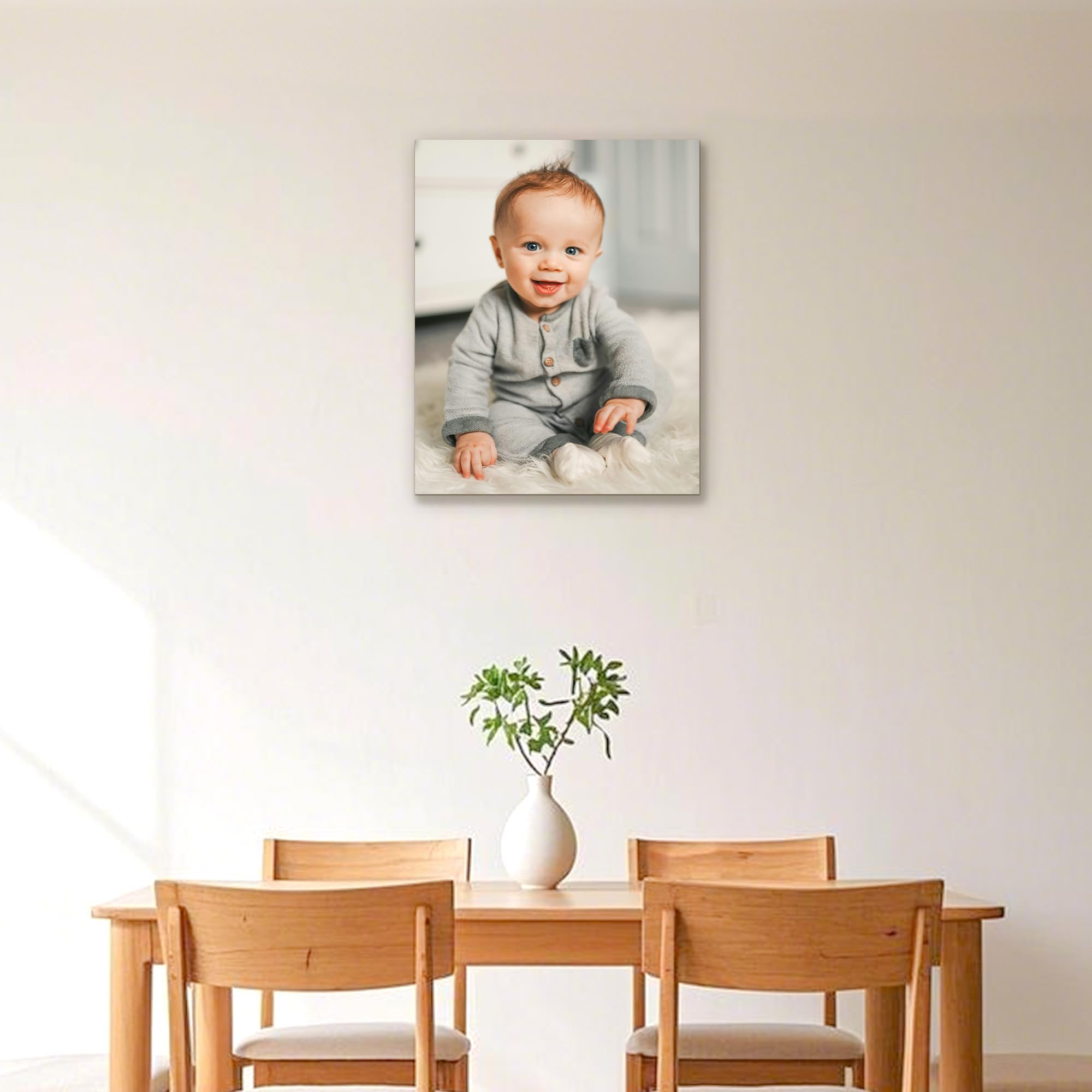 GagetElec Custom Canvas Prints with Your Photos - Personalized Wall Art Unique Gift for Christmas,Graduation Housewarming (8" X 10")