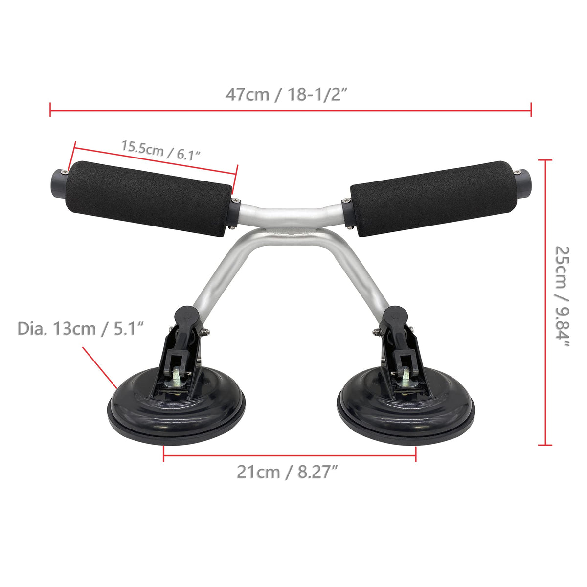 Bonsing Kayak Roller, Kayak Load Assist with Suction Cups for Loading Kayak Canoe on Car Roof