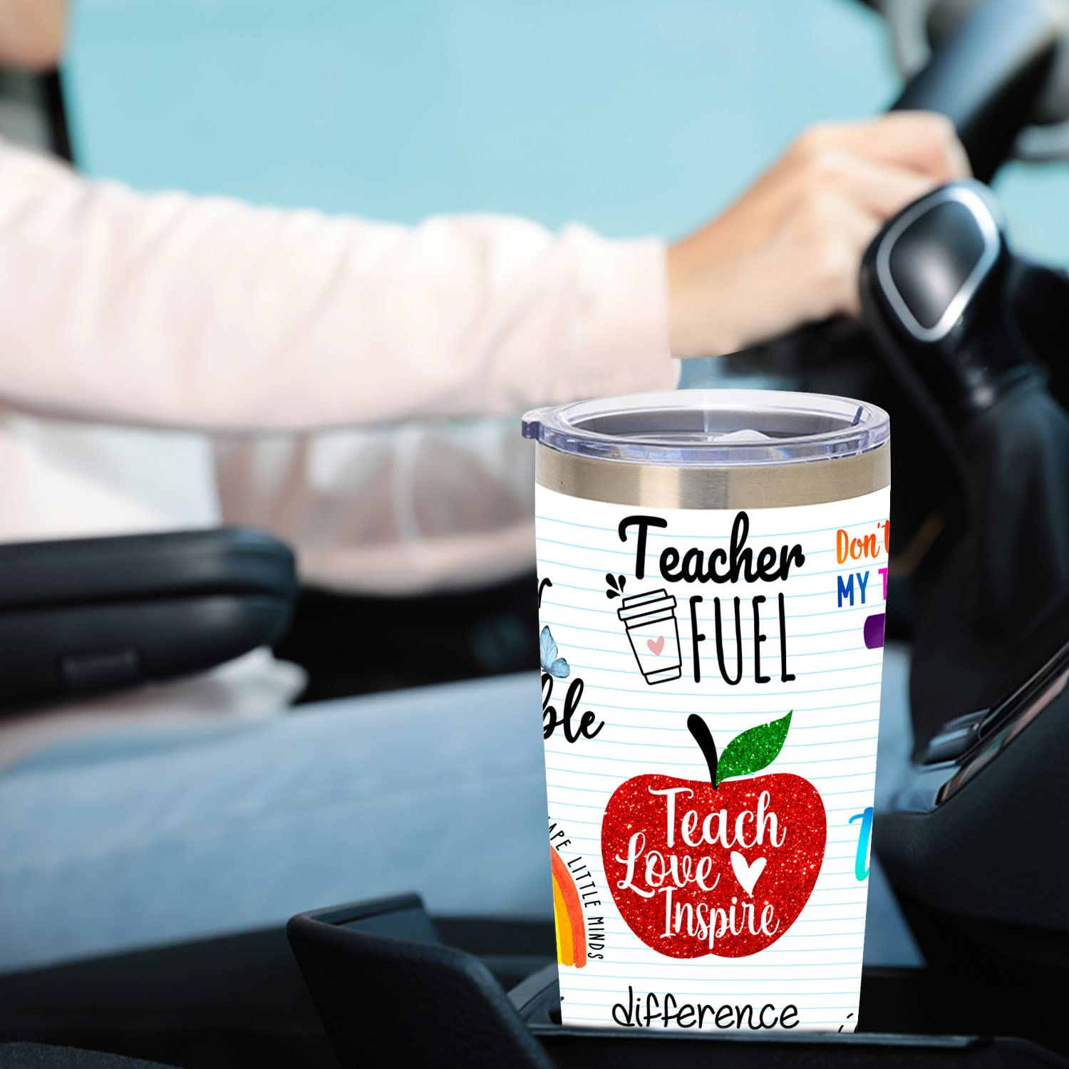 MFGNEH Teacher Gifts for Women, Men, Teacher Appreciation Gifts from Students, Teacher Christmas Gifts, Teacher Birthday Gifts, Back to School Gifts, 20 oz Travel Tumbler Coffee Cup