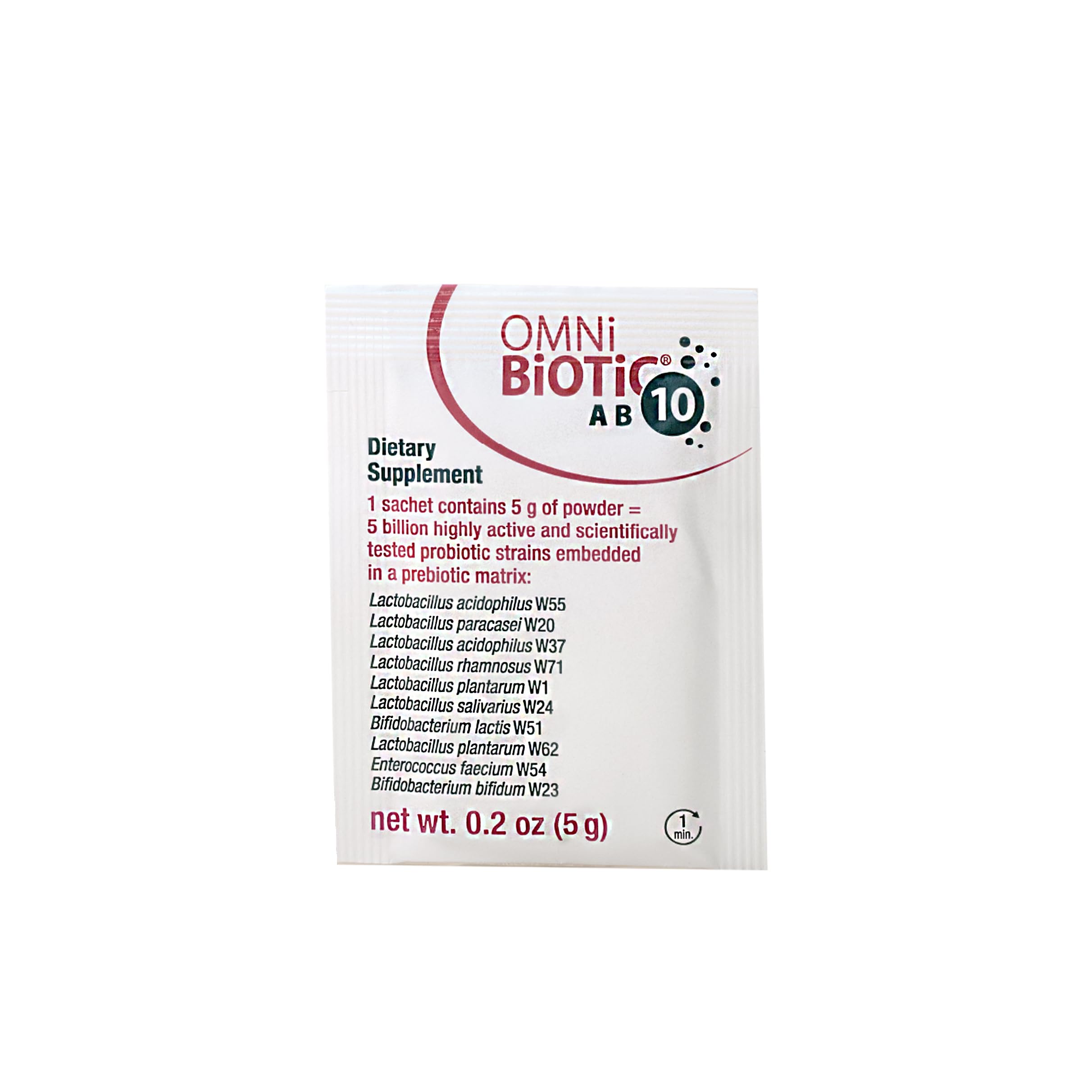 OMNi BiOTiC AB 10 - Clinically Tested Restorative Probiotic - Supports & Restores Gut Flora & Digestion - Digestive Probiotic for Diarrhea - Vegan, Hypoallergenic, Non-GMO (30 Daily Packets)