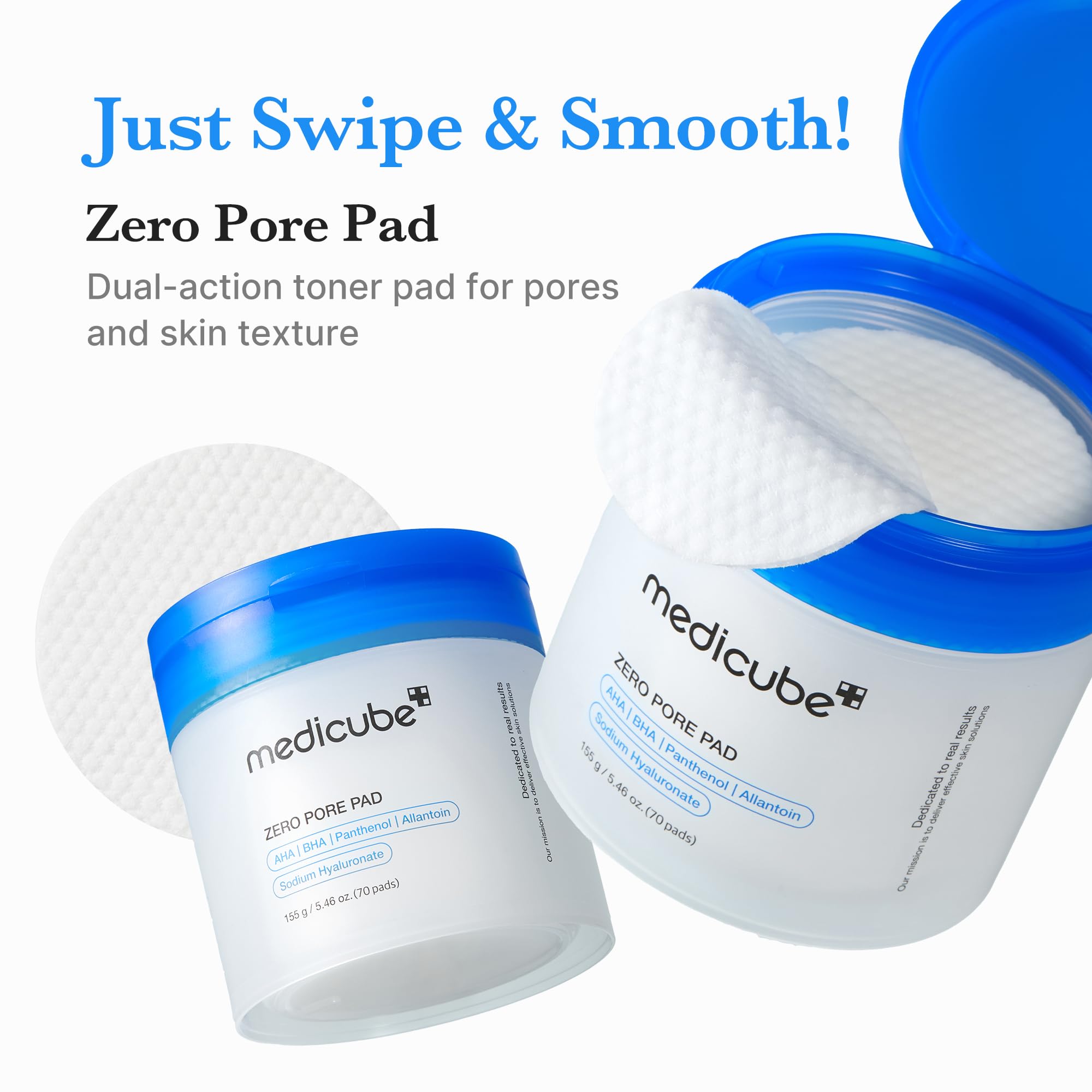 medicube Affordable Trio for Pore & Texture Care: Zero Pore Pads 2.0 and Zero Exosome Shot 7,500 PPM Spicule Facial Serum and Collagen Jelly Cream-50ml