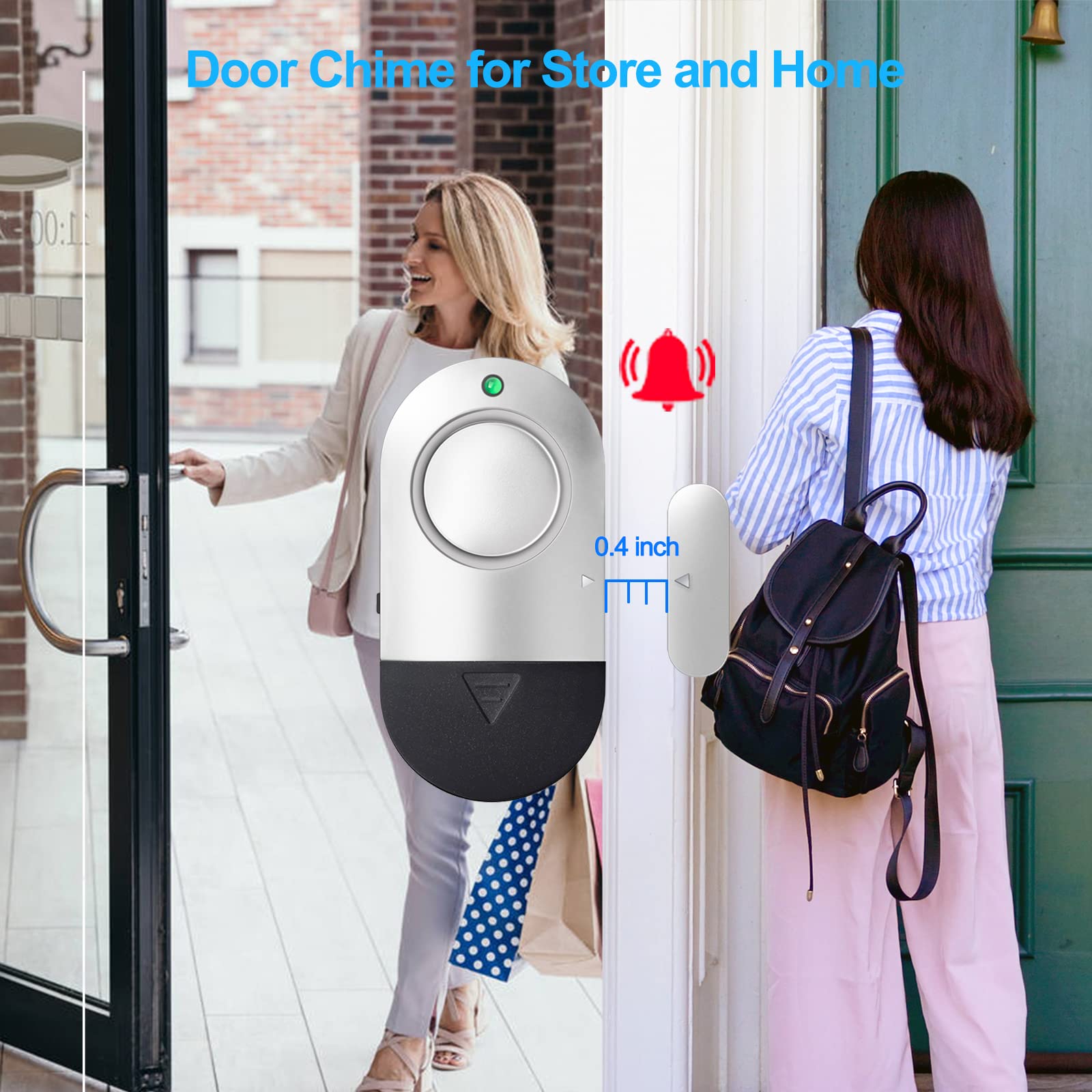 Window Alarm for Kids Safety - 120DB Door Chime for Home & Store