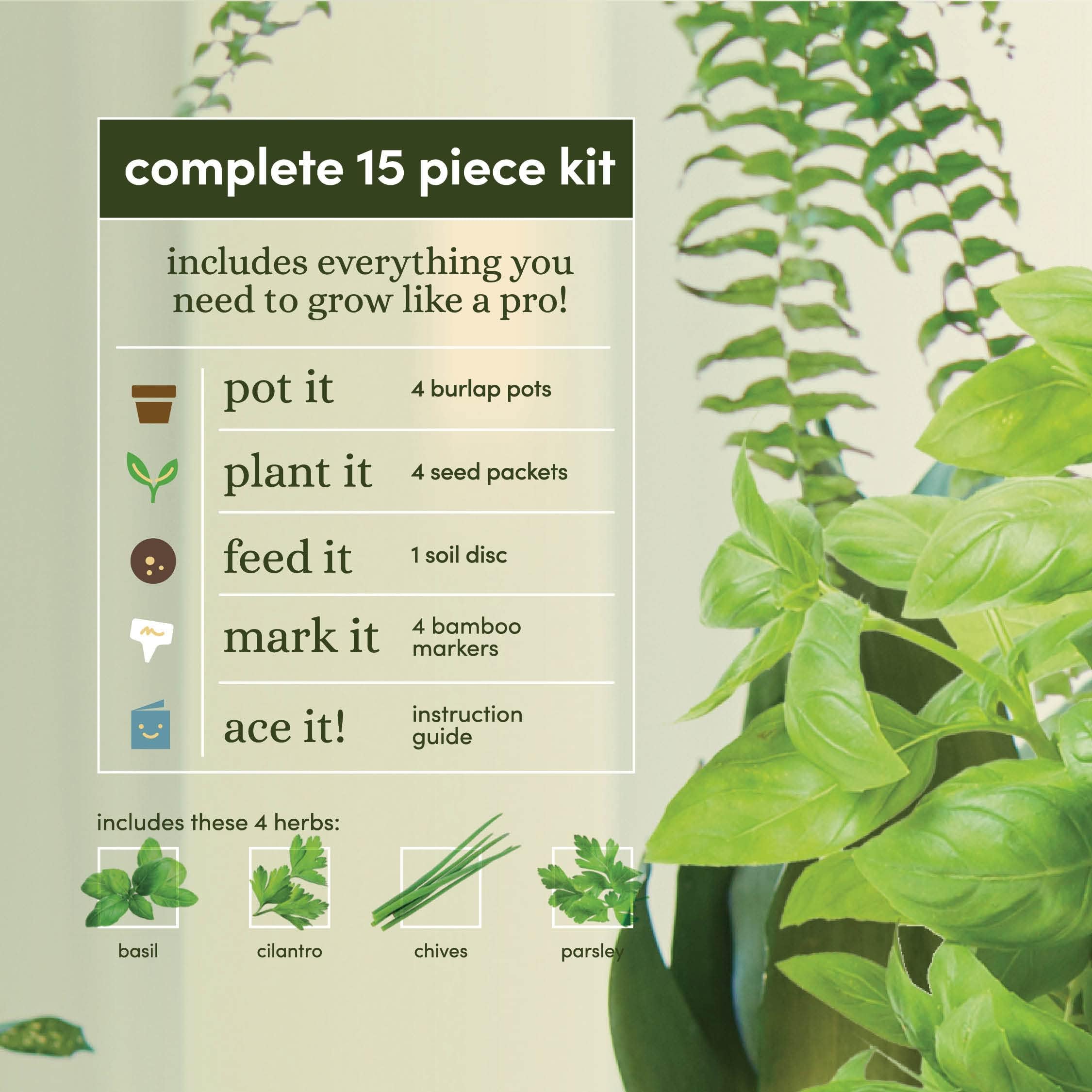 Indoor Herb Garden Starter Kit - Coolest Gifts for Women - Birthday for Her - House Warming Gift New Home for Plant Lovers - Womens, Wife, Mom Presents - Gardening Herbs Plants Live