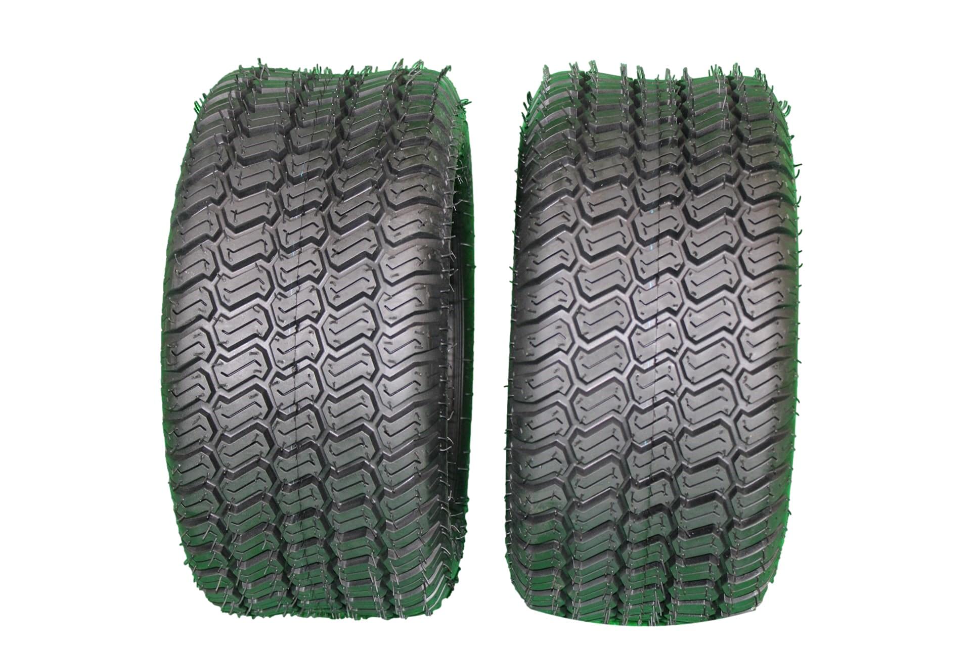 Set of 2-16X6.50-8 4 Ply Turf Tires for Lawn & Garden Mower 16x6.5-8
