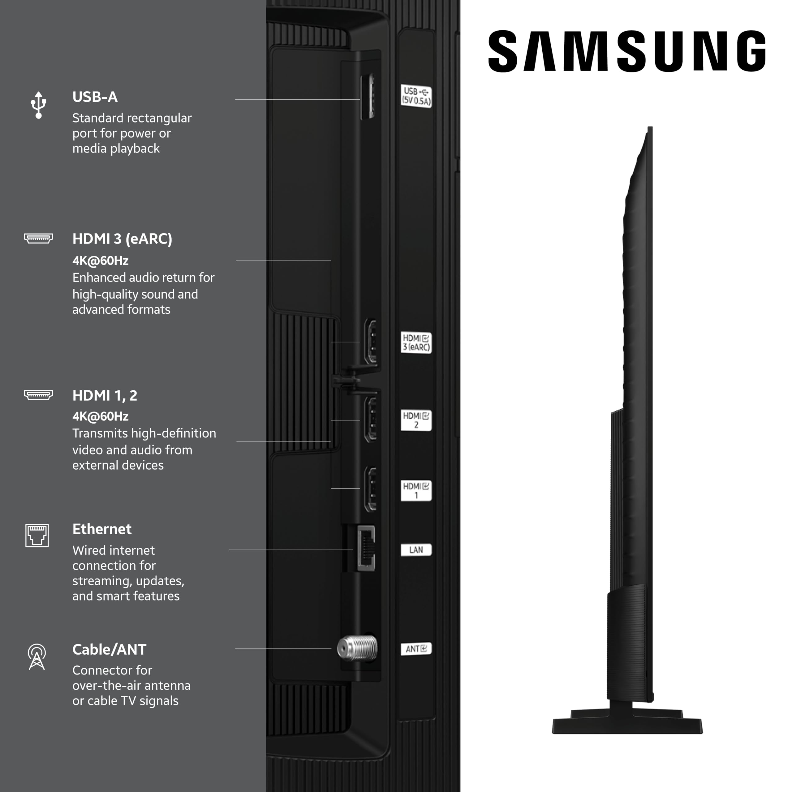 Samsung 55-Inch Class QLED Q7F Series Samsung Vision AI Smart TV (2025 Model, 55Q7F) Quantum HDR, Object Tracking Sound Lite, Q4 AI Gen1 Processor, 4K upscaling, Gaming Hub, Alexa Built-in