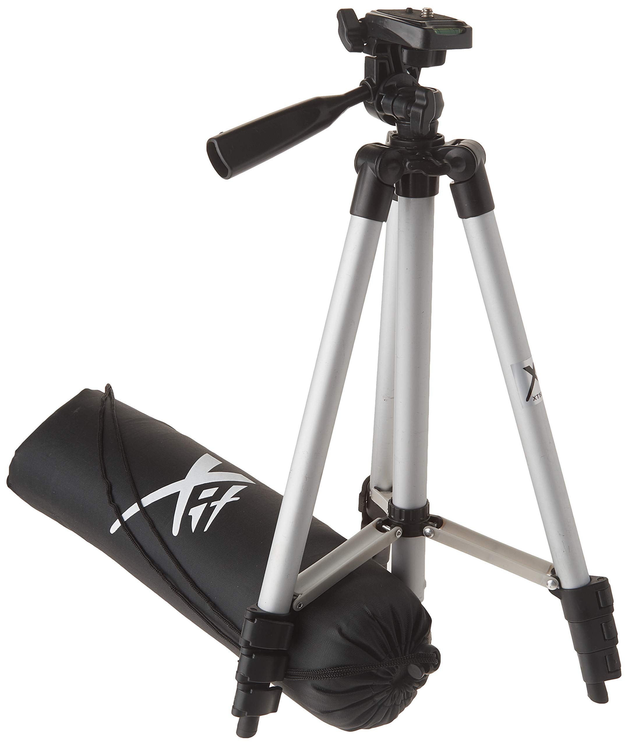 50 Inch Aluminum Camera Tripod for Canon, Nikon, Sony, Samsung, Olympus, Panasonic & Pentax + eCost Microfiber