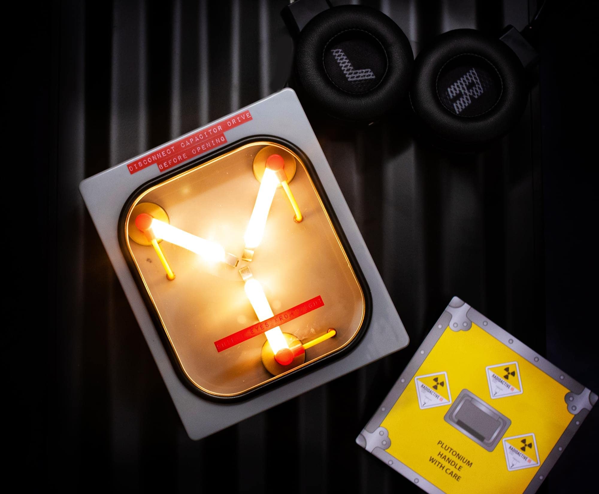 Back to the Future Flux Capacitor Replica 6-Inch USB Mood Light | Nightstand Table Lamp with LED Light for Bedroom, Desk, Living Room | Home Decor Room Essentials | '80s Toys, Gifts And Collectibles
