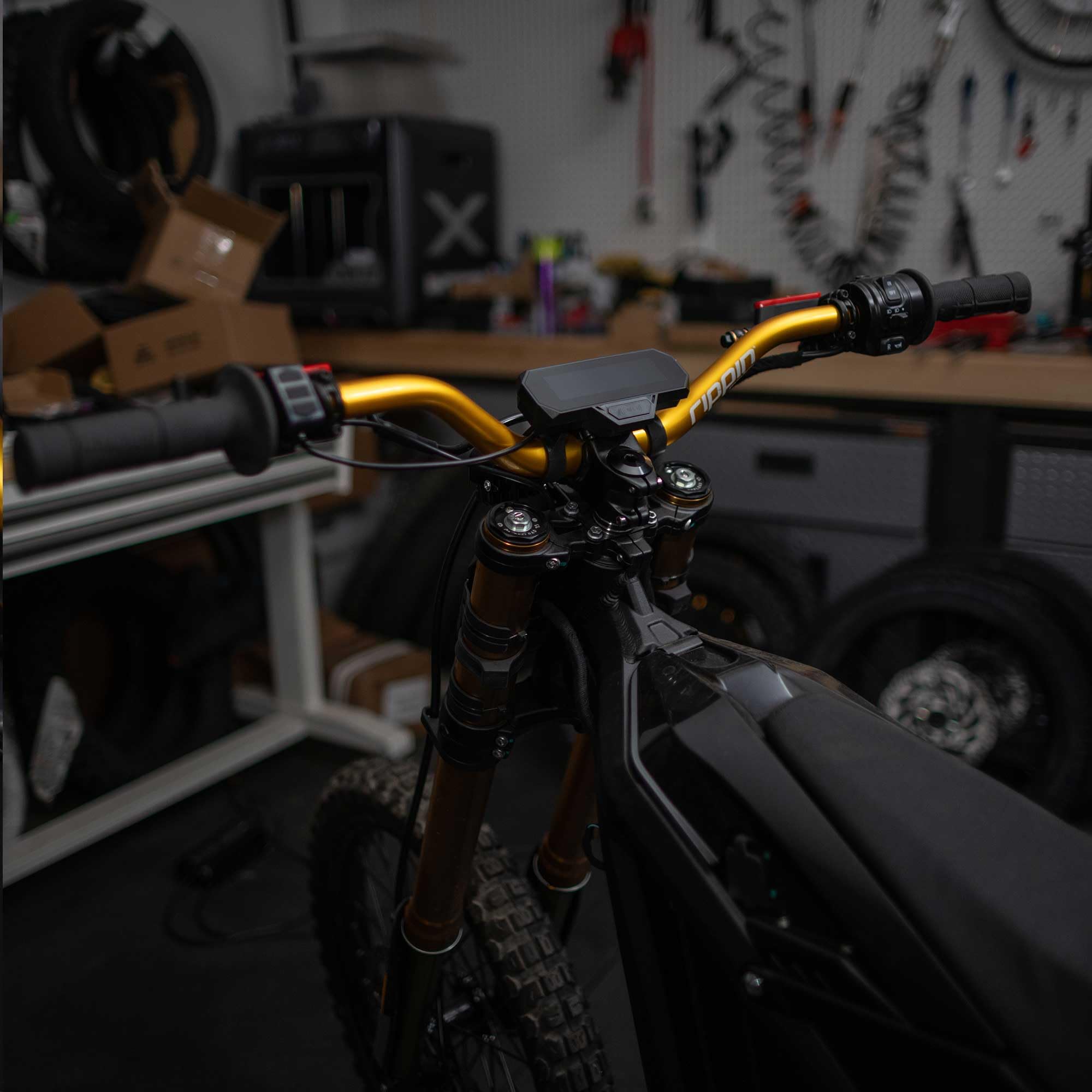 Rippin Moto RISE3 E-Moto Handlebars for Sur-Ron - 3" Rise x 770mm Wide, 22mm Ends, 31.8mm Center - Riser Bars for Talaria Sting, E-Ride PRO, Rawrr Mantis, Vetra Blazer, Surron LBX (Black)