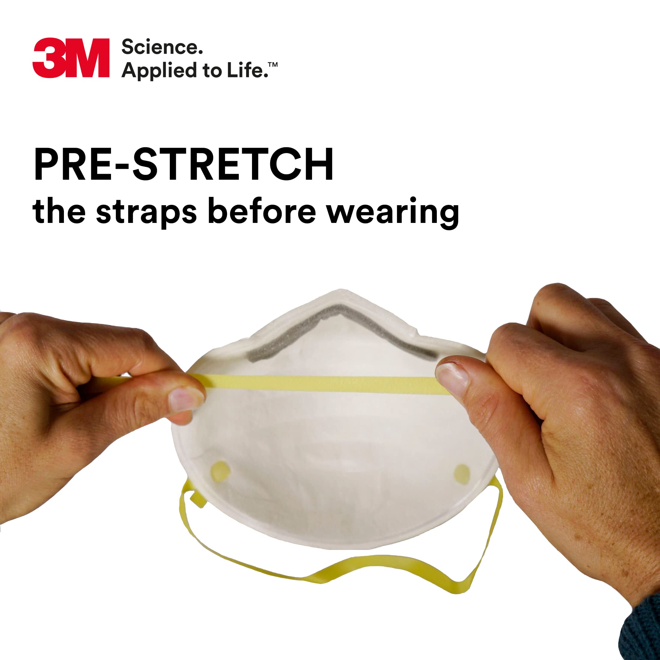 3M 8210 Particulate Respirator, N95, Pack of 20 Disposable Respirators, NIOSH APPROVED, Two-Strap Cup Style Design, Lightweight with Cushioning Nose Foam