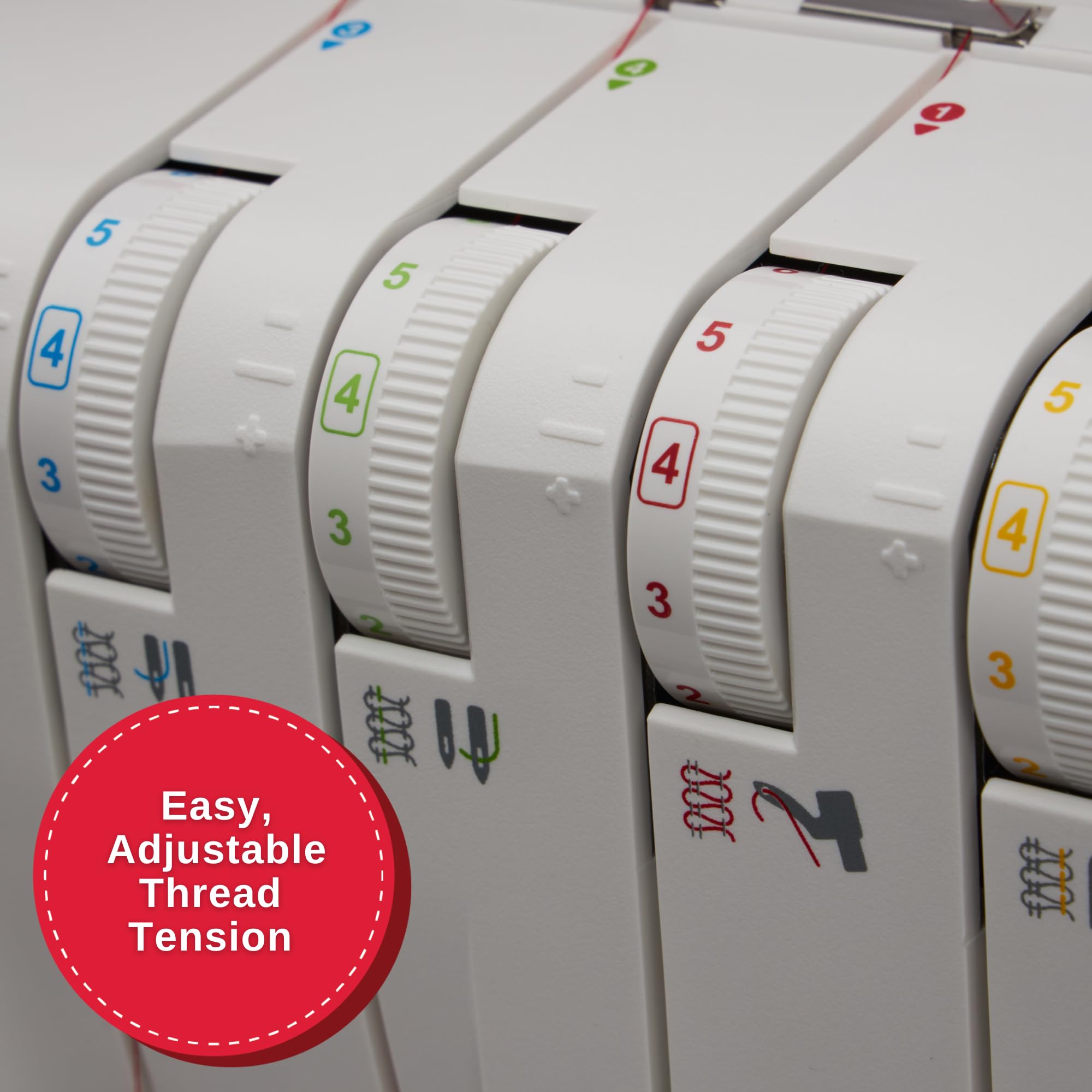 SINGER S14-78 Serger with Accessory Kit | Overlock Machine with 2-3-4 Stitch Capability, 1200 Stitches/Minute, Differential Feed, LED Light & Free Arm, White