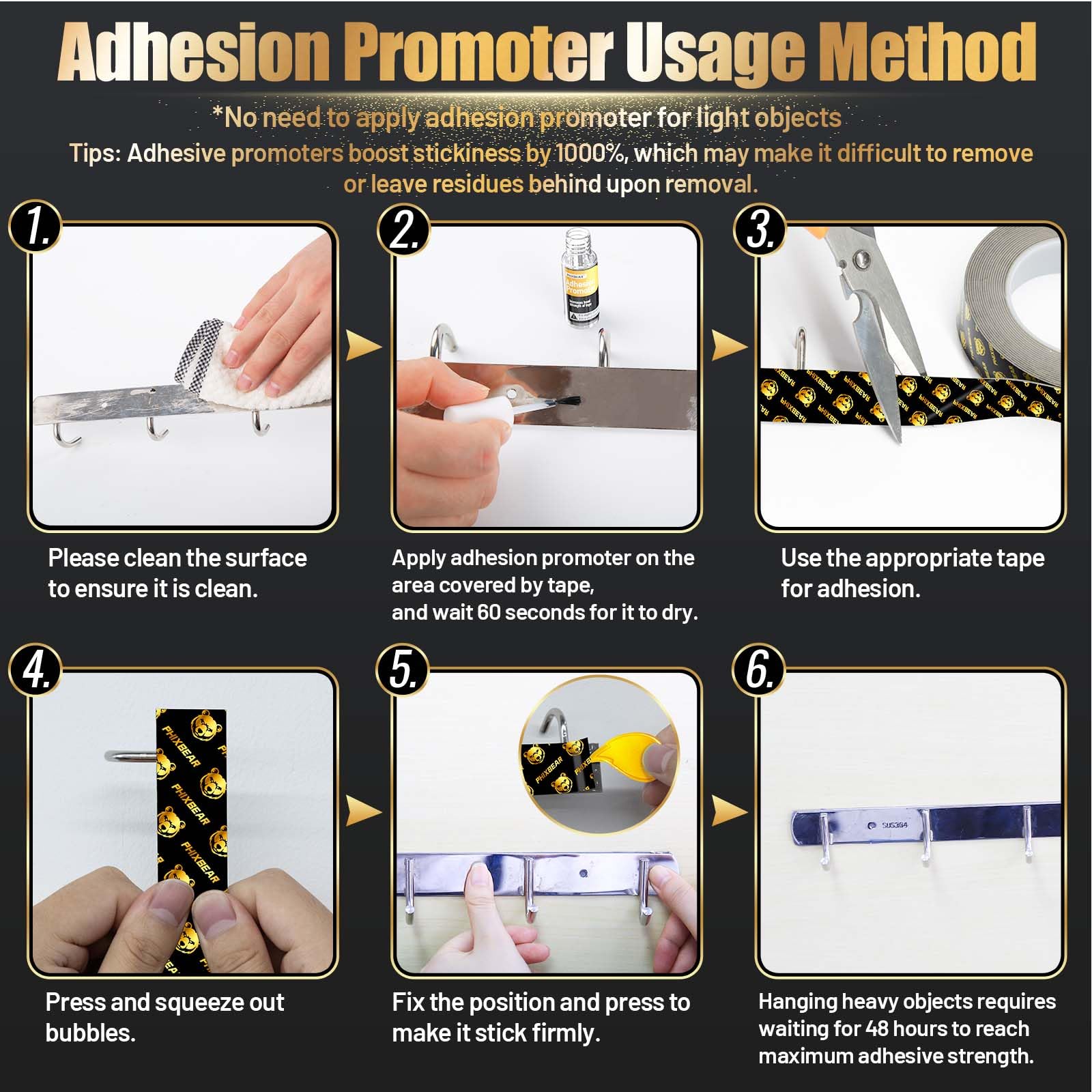 PHIXBEAR Pro+ Heat Resistant Heavy Duty Foam Tape, Super Strong Double Sided Mounting Tape for Indoor, Outdoor, Automotive, LED Strip, Weatherproof Removable No Residue 0.4" x 19.7 FT