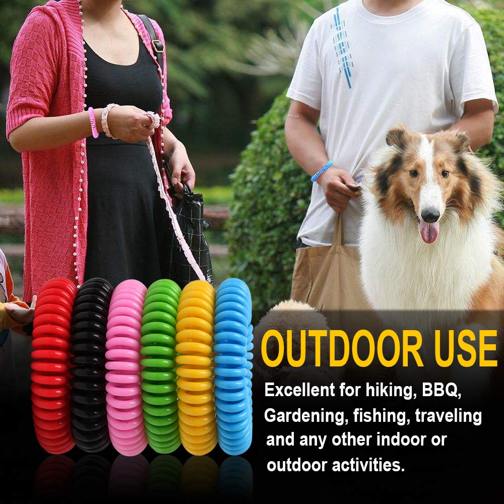 BuggyBands 15 Pack Mosquito Repellent Bracelets, DEET-Free Mosquito Bands for Adults and Kids, Individually Wrapped Repellent Wristbands for Outdoor Camping Fishing Traveling
