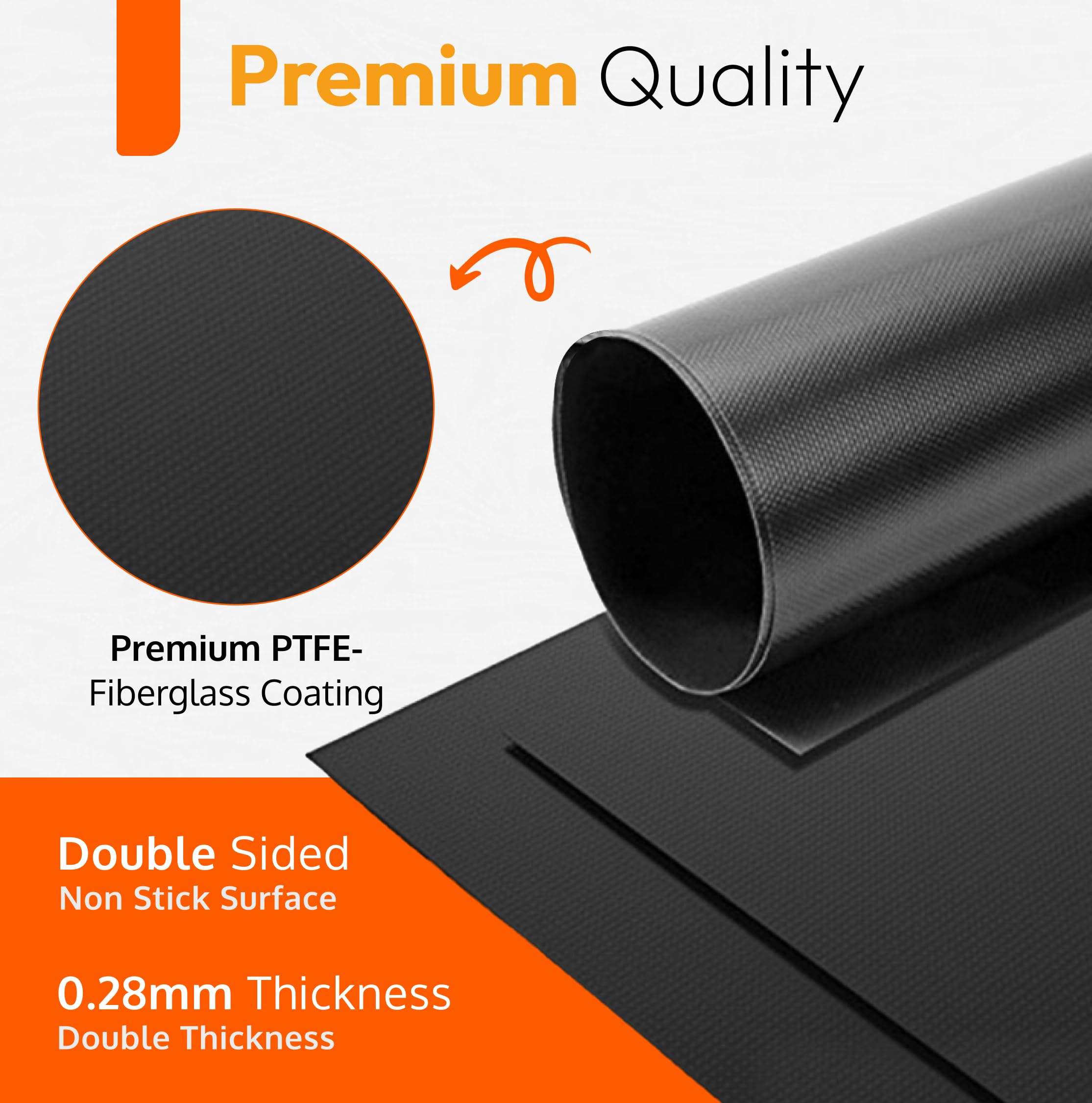 Oven Liners for Bottom of Oven - Thick Heavy Duty 17ā x 25ā 2 Pack Non-Stick Reusable Mats - BPA & PFOA Free Protector for Electric, Gas, Microwave & BBQ Grill Liner - Easy Clean & Heat Resistant